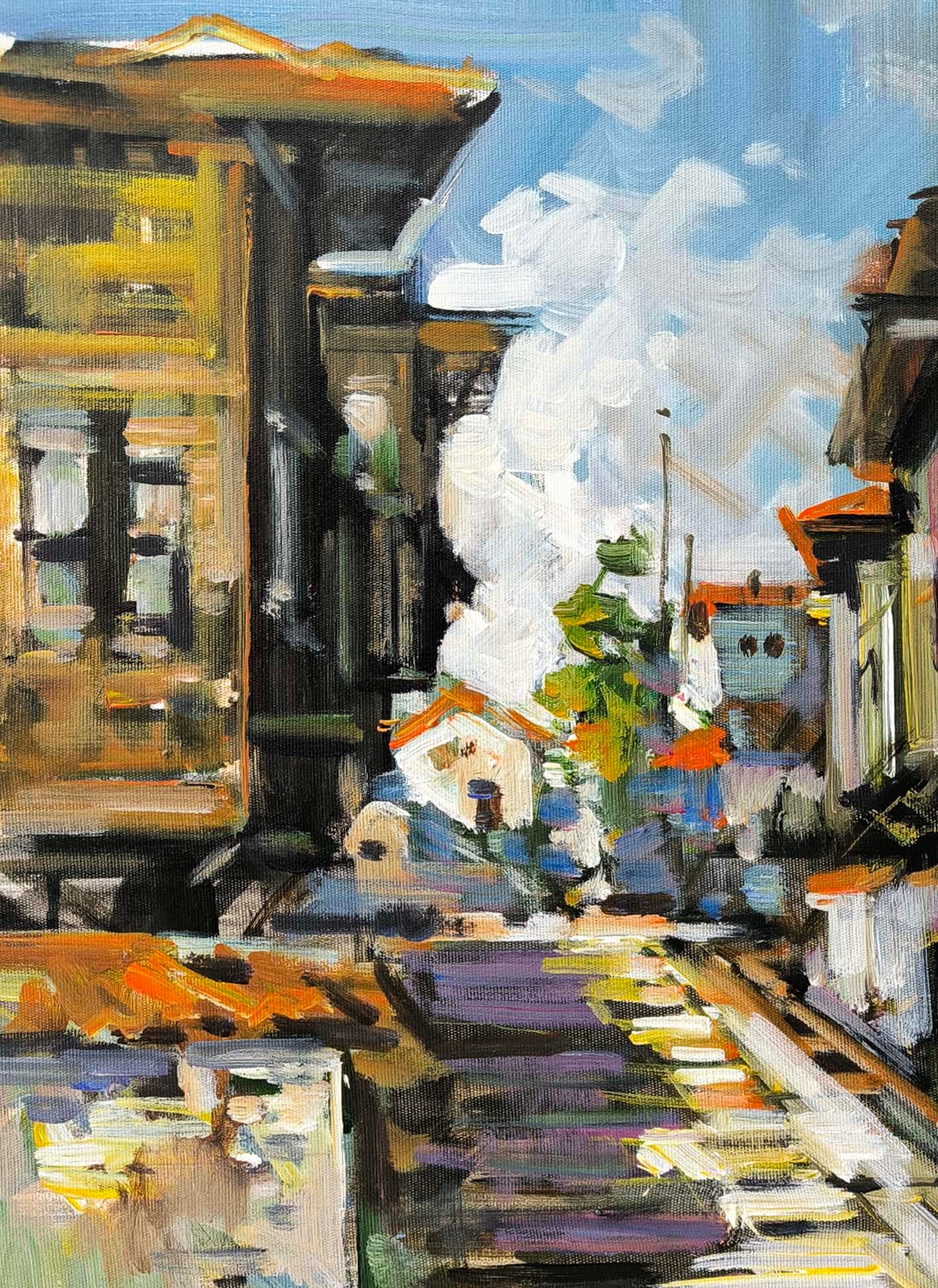 Nostaljik Evler | Yağlı Boya Tablo