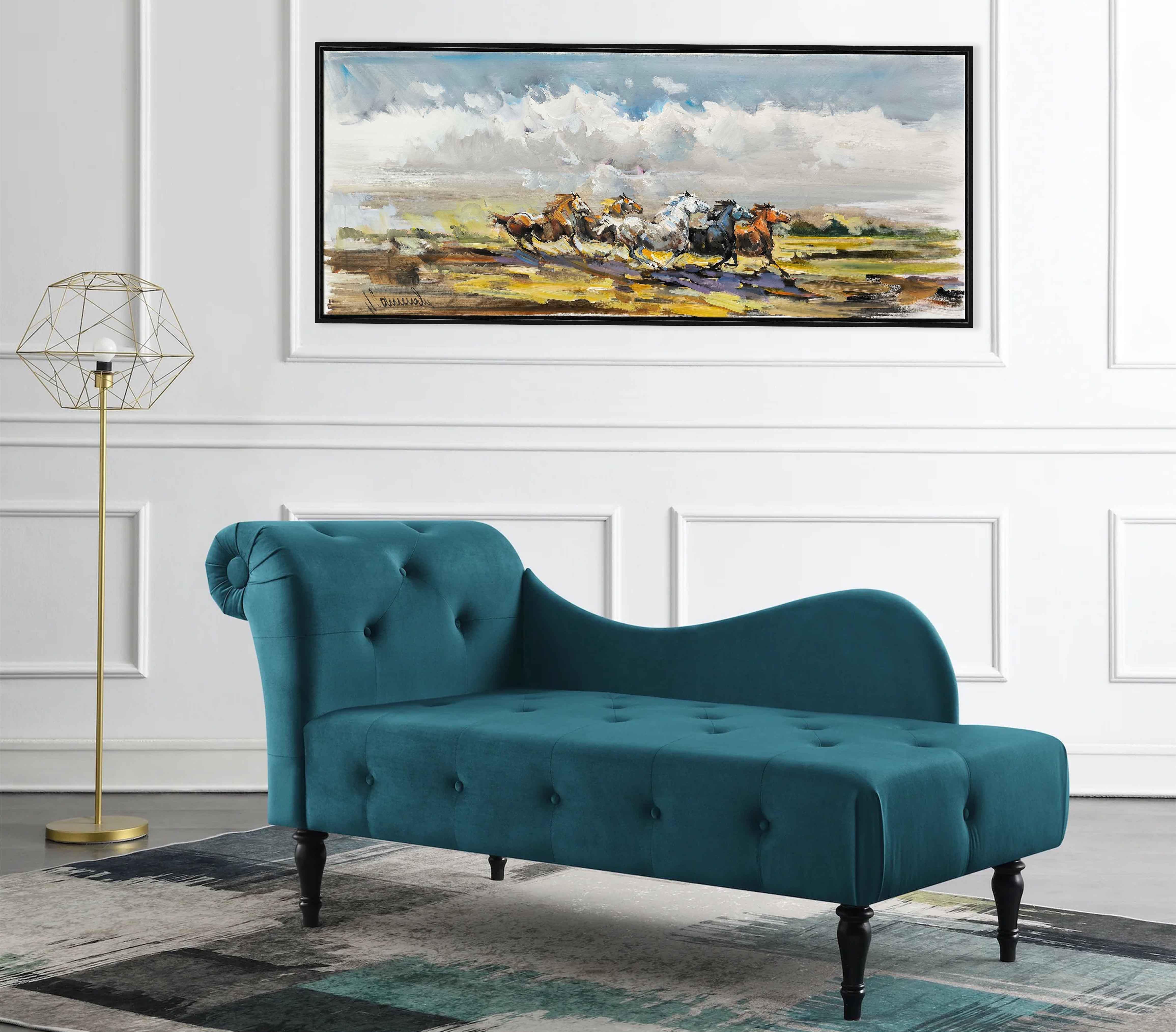 Özgürlüğe Koşan Atlar | Yağlı Boya Tablo