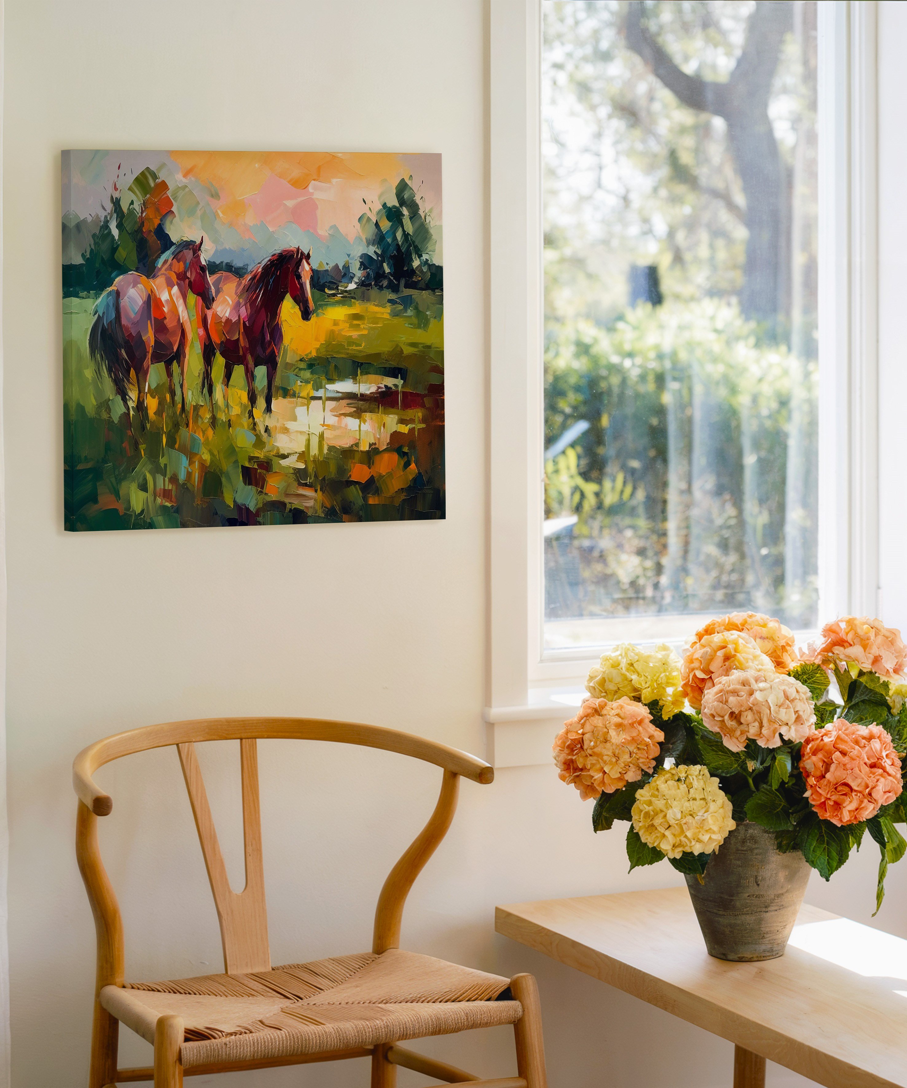 Özgürlüğün İzinde | Yağlı Boya Dokulu Canvas Baskı