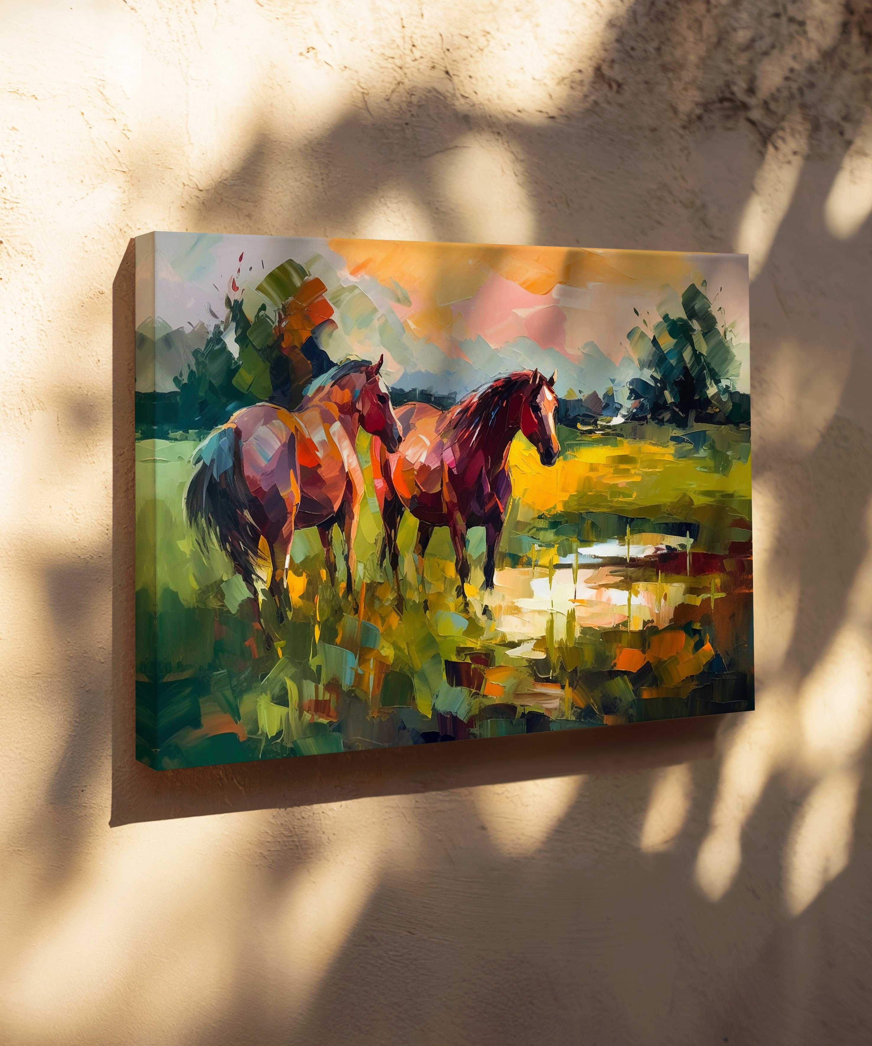 Özgürlüğün İzinde | Yağlı Boya Dokulu Canvas Baskı