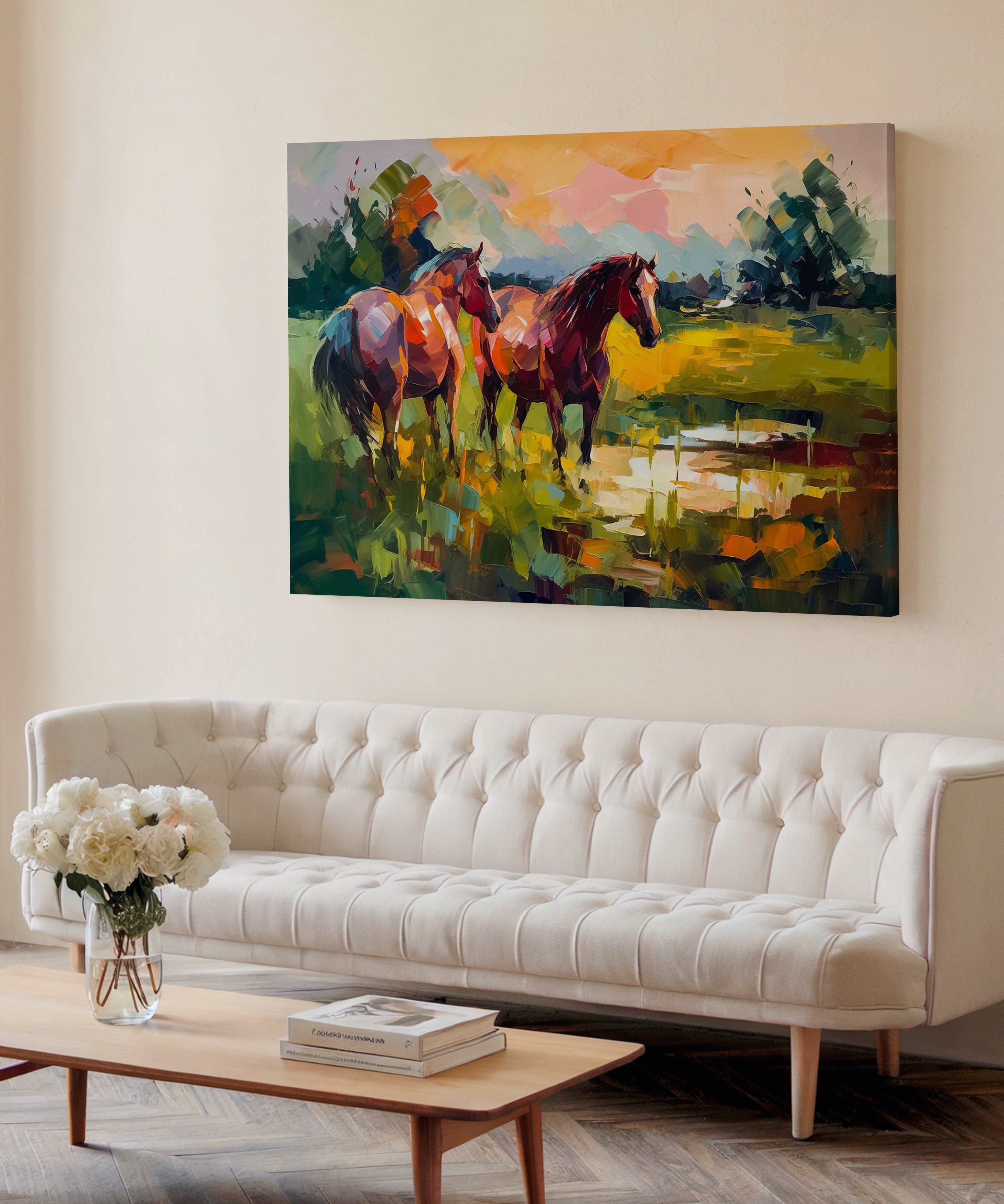 Özgürlüğün İzinde | Yağlı Boya Dokulu Canvas Baskı