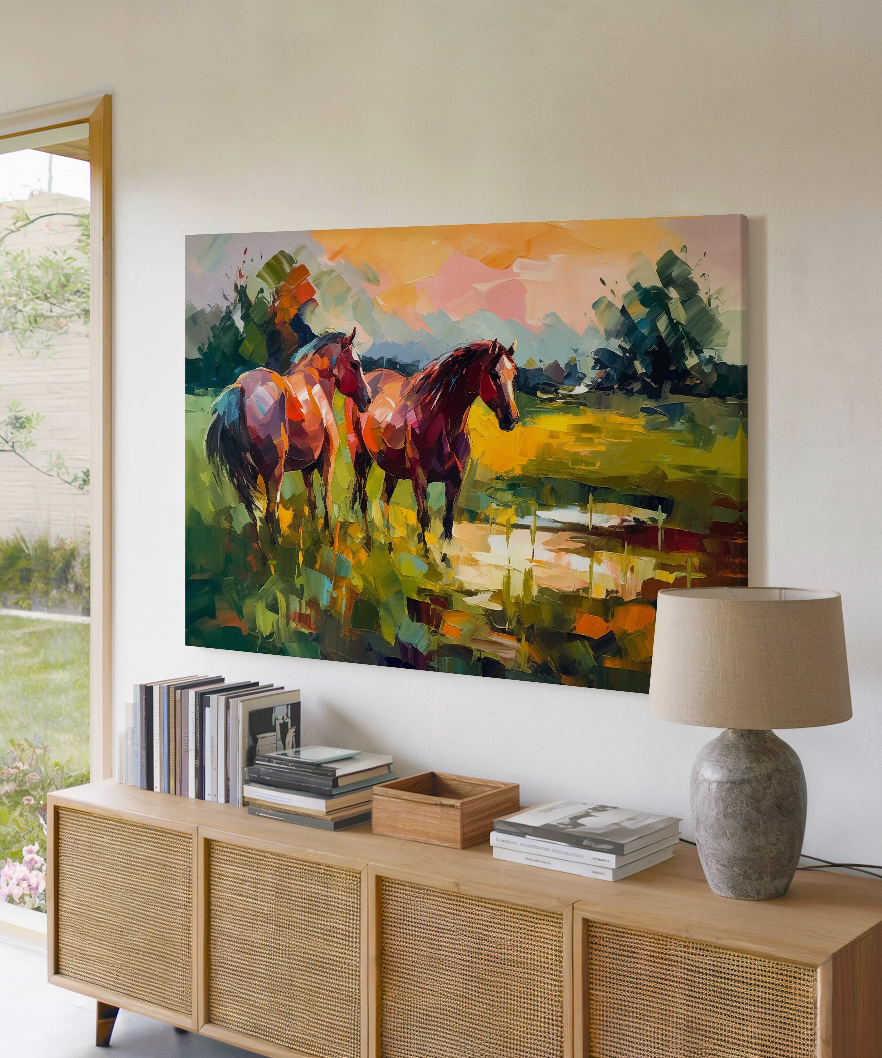 Özgürlüğün İzinde | Yağlı Boya Dokulu Canvas Baskı