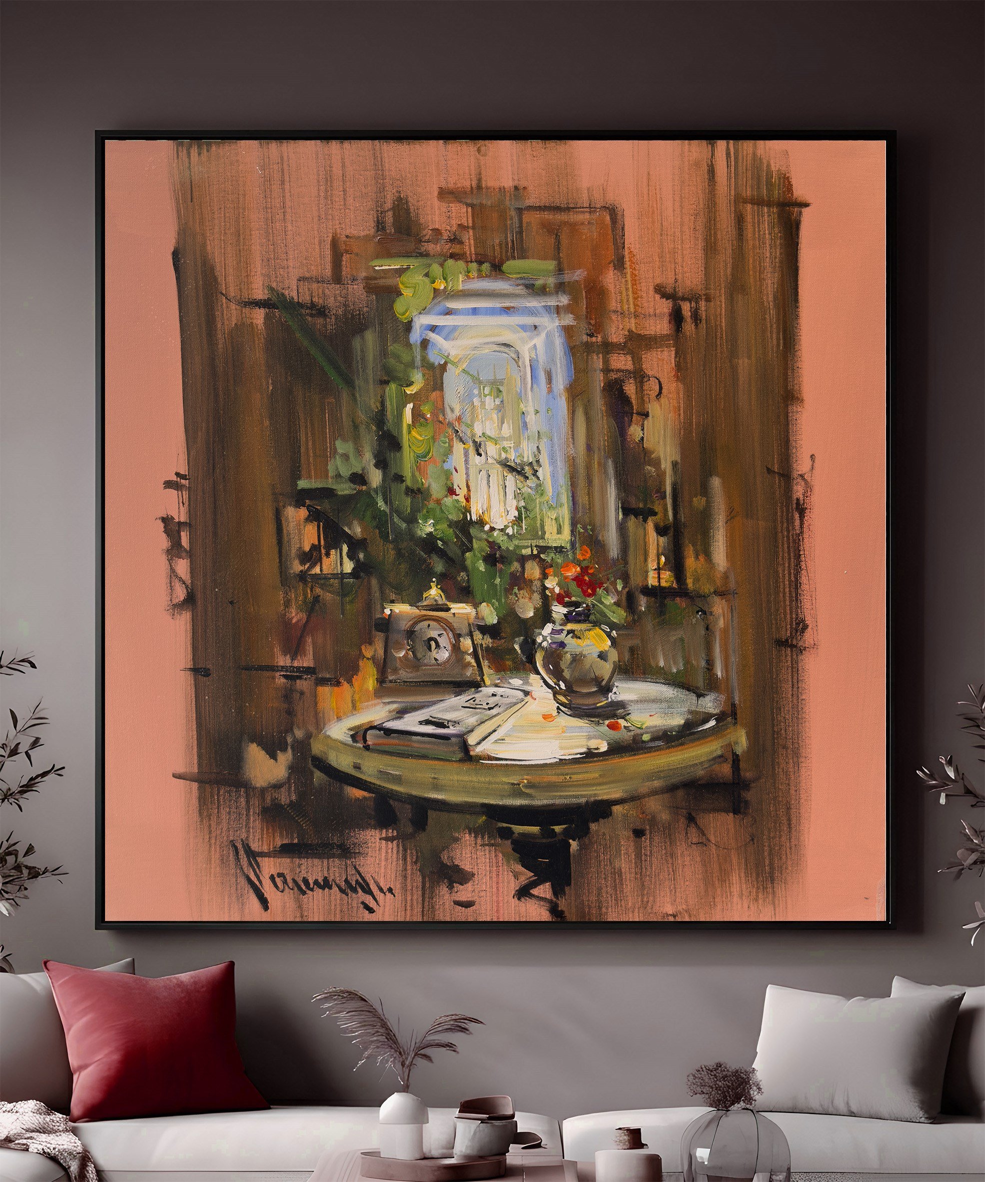 Penceredeki Zaman | Yağlı Boya Tablo