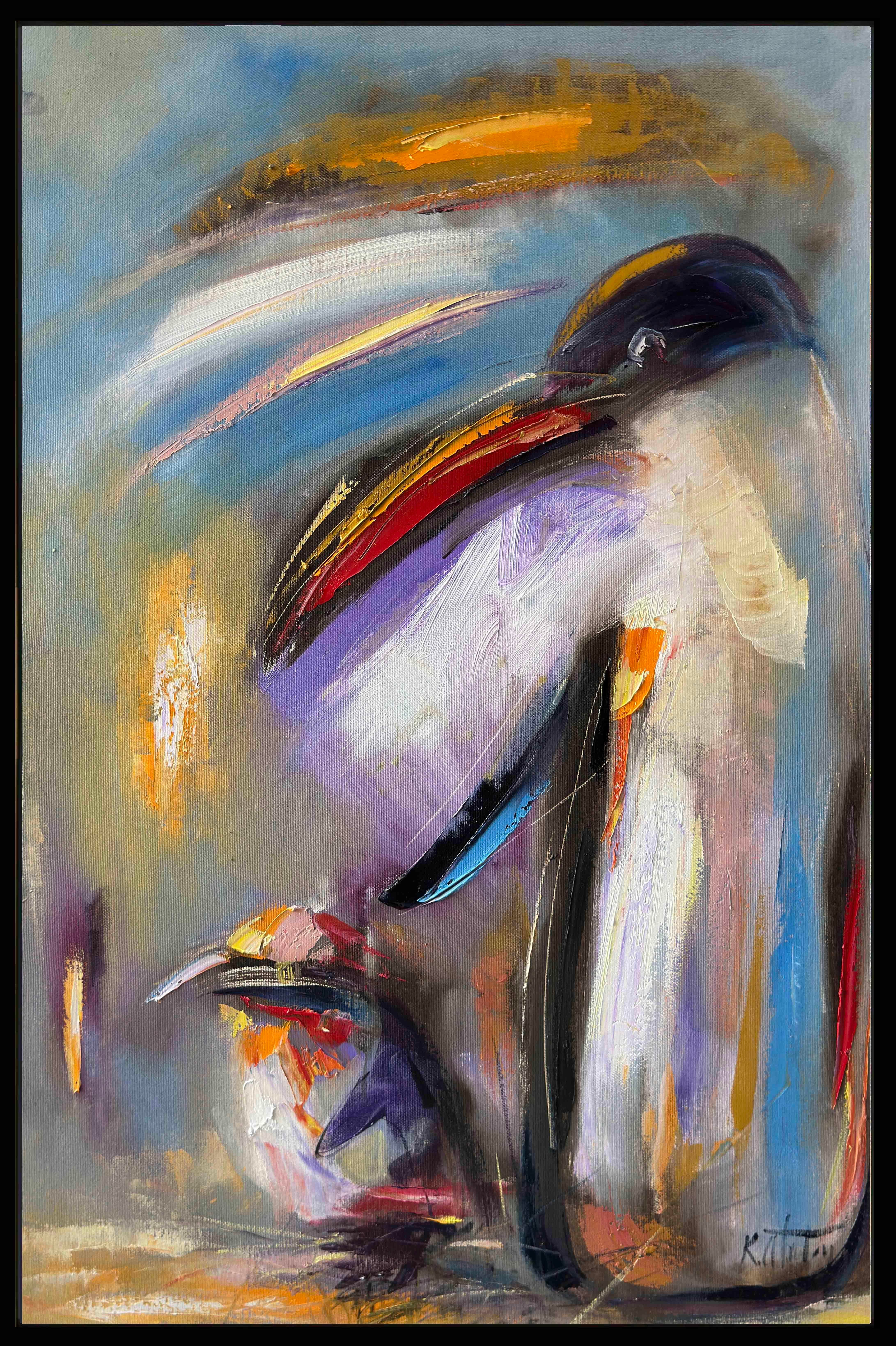 Penguenler | Yağlı Boya Tablo