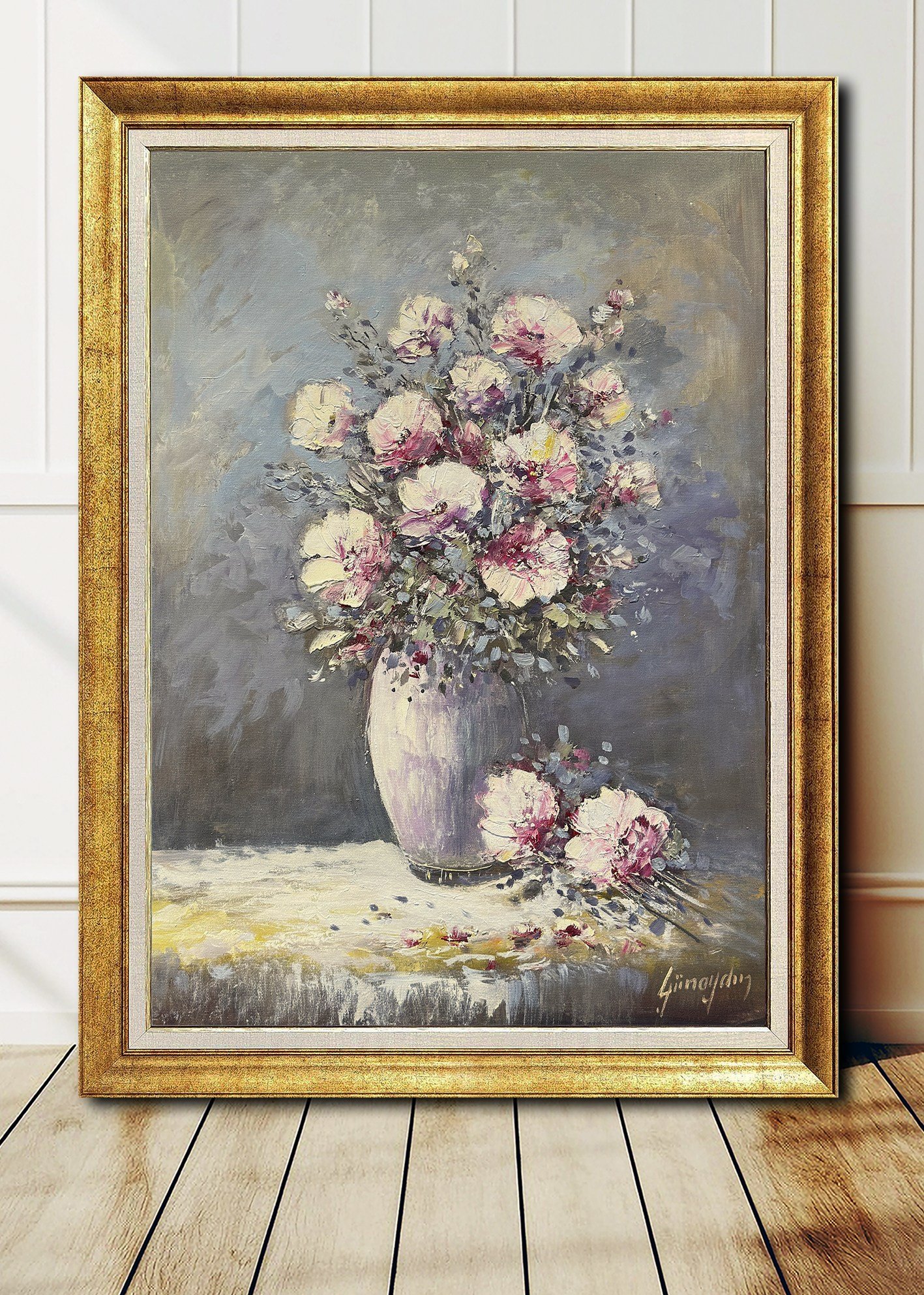 Pudra Buketi  | Yağlı Boya Tablo