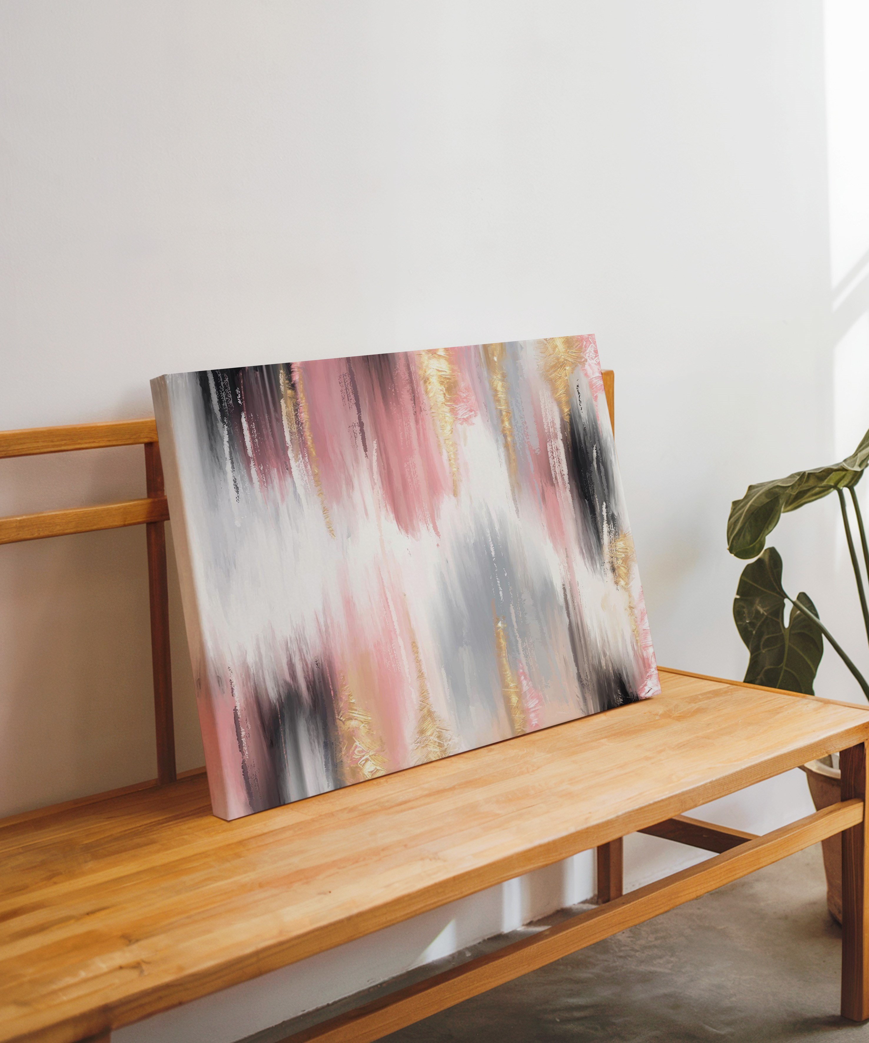 Pudra Düşler | Yağlı Boya Dokulu Canvas Baskı