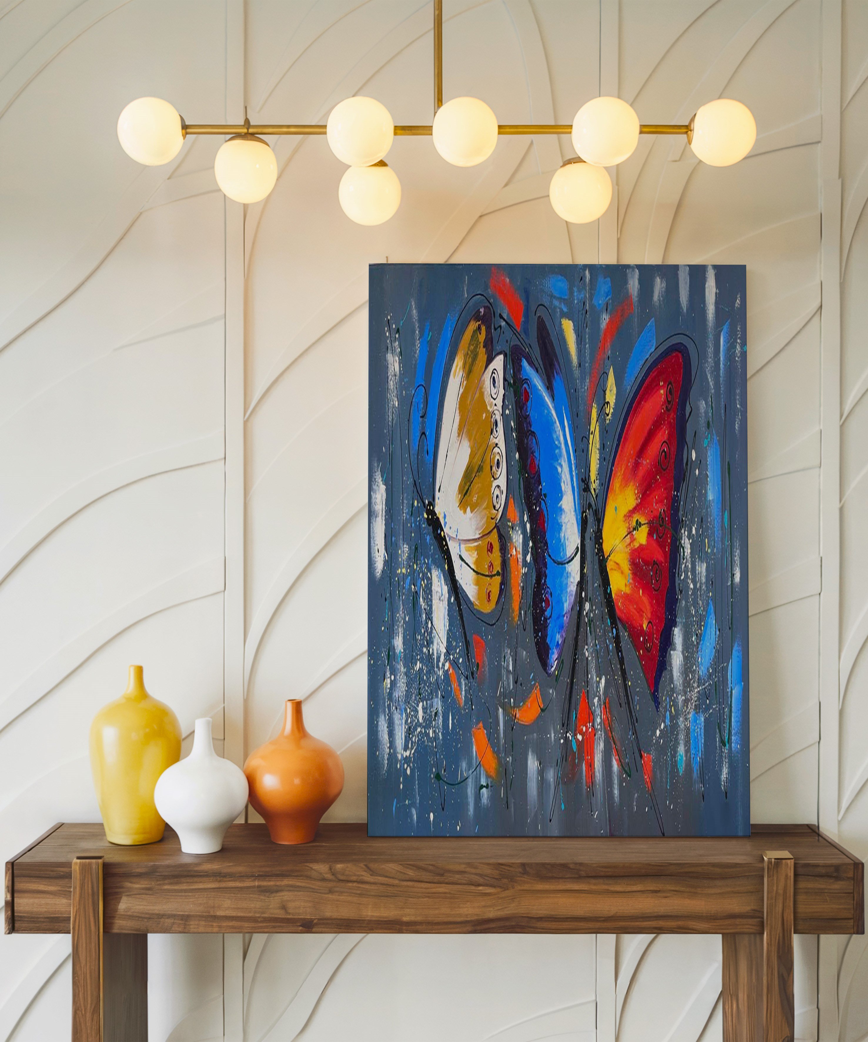 Renk Kanatları  | Yağlı Boya Dokulu Canvas Baskı