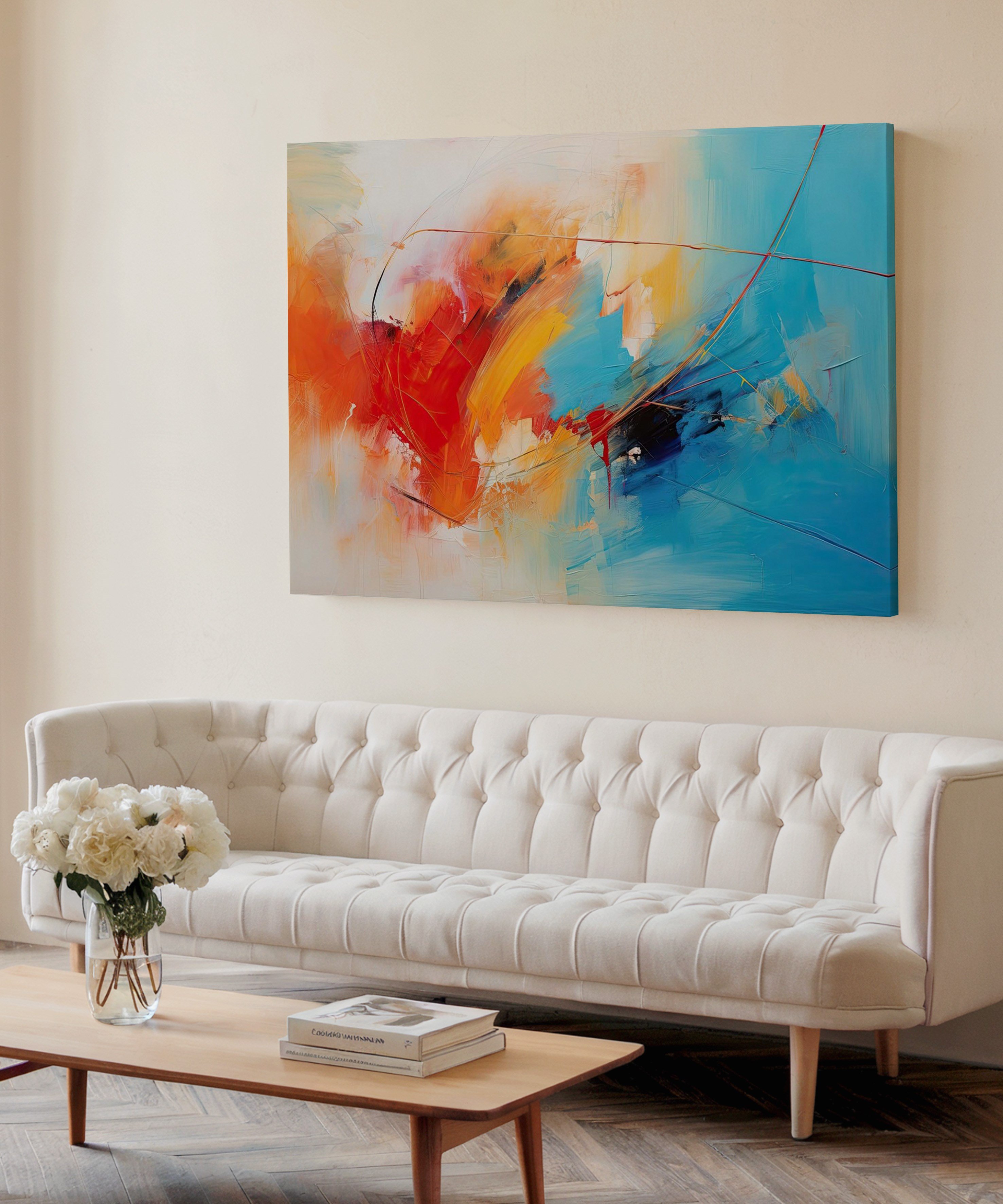 Renk Patikası | Yağlı Boya Dokulu Canvas Baskı