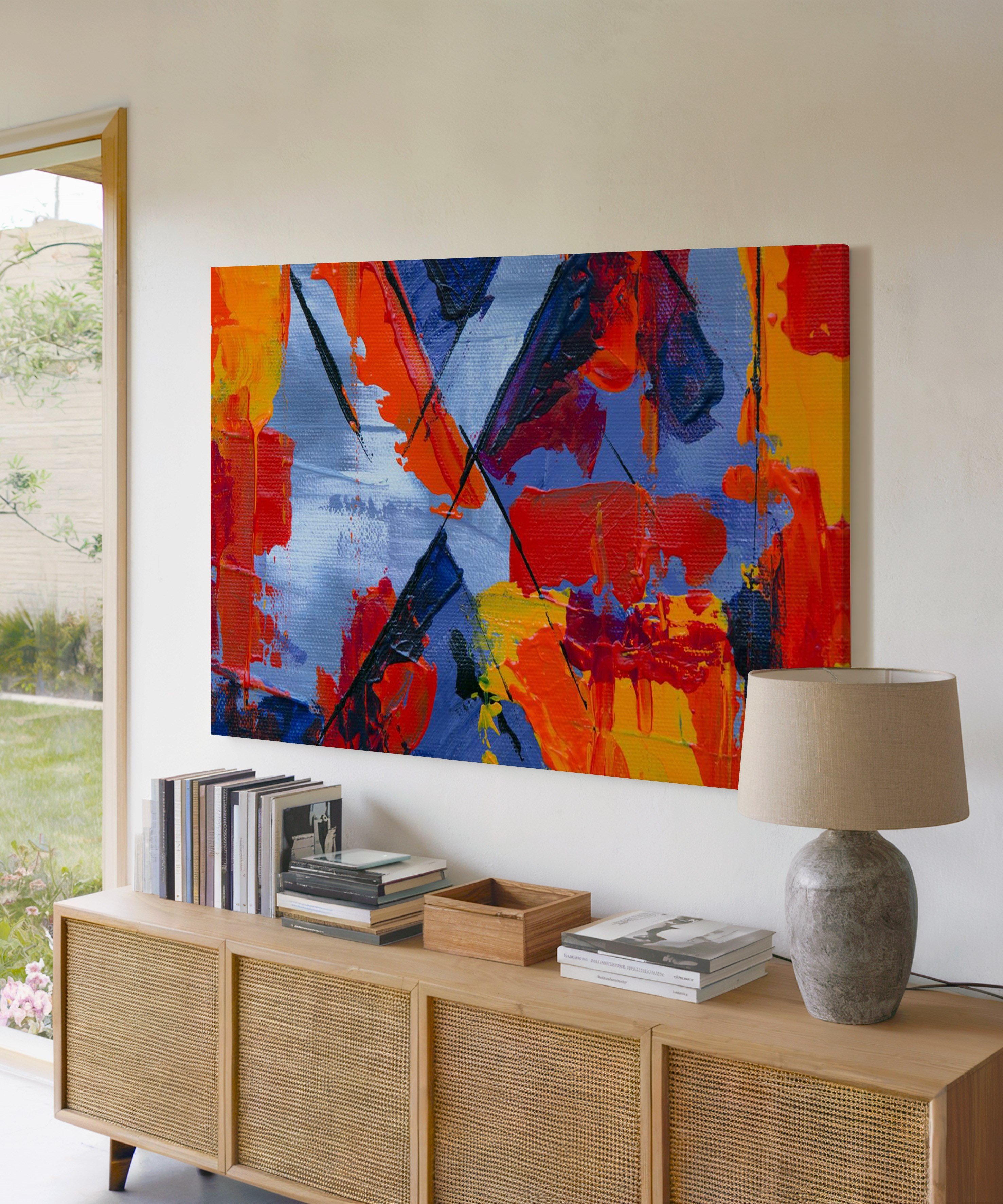 Renk Patlaması | Yağlı Boya Dokulu Canvas Baskı