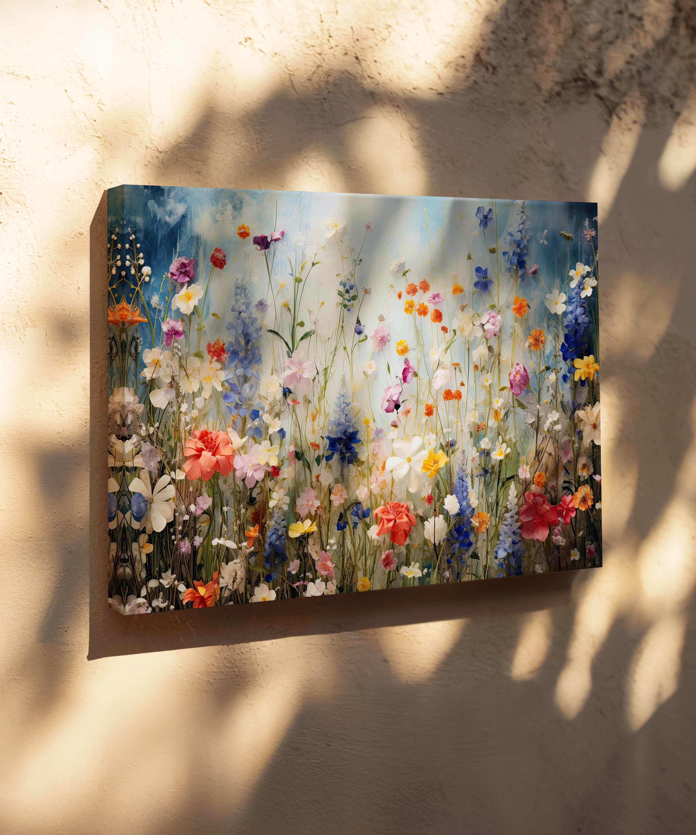 Renklerin Ezgisi | Yağlı Boya Dokulu Canvas Baskı