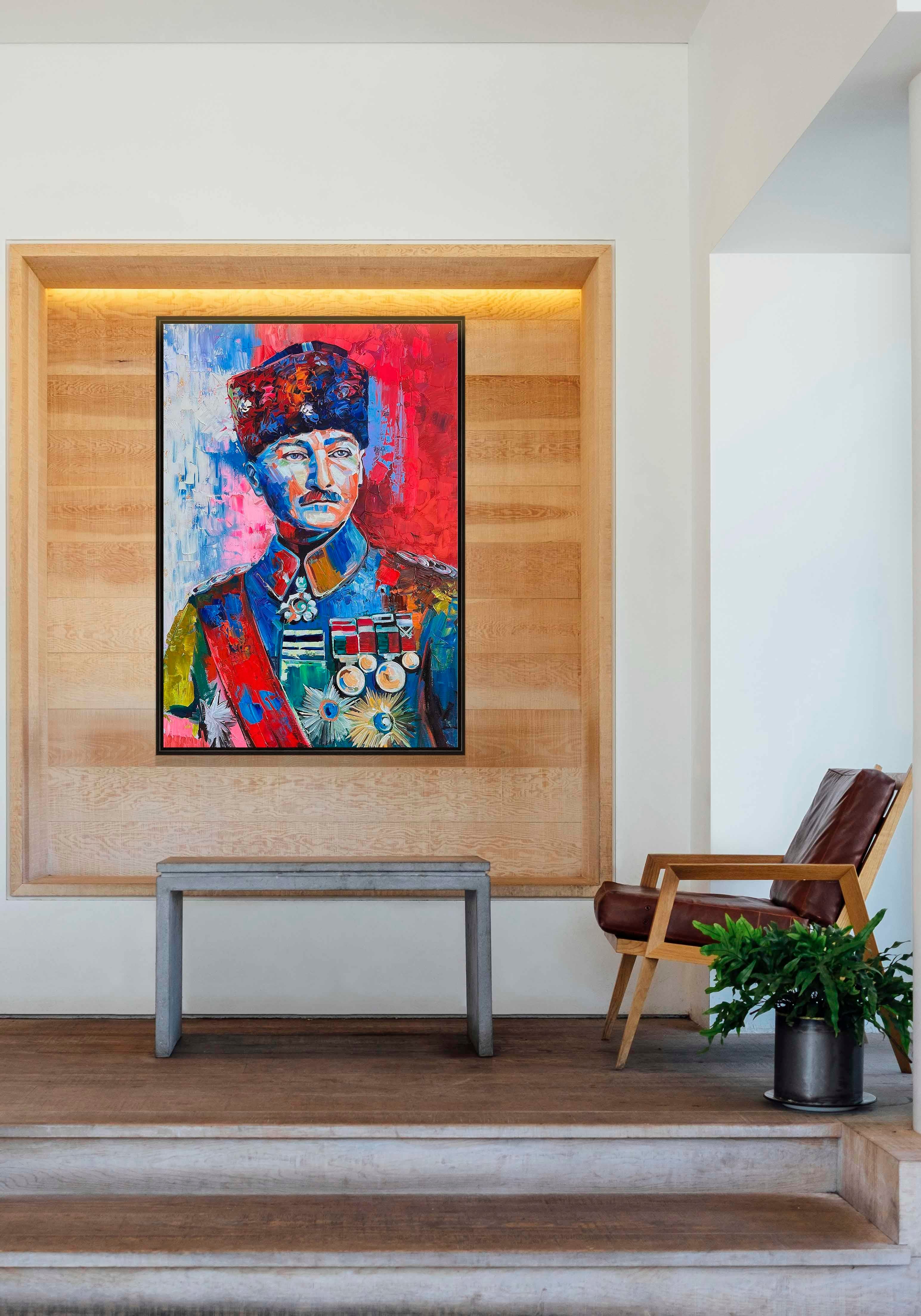 Renkli Atatürk  | Yağlı Boya Tablo