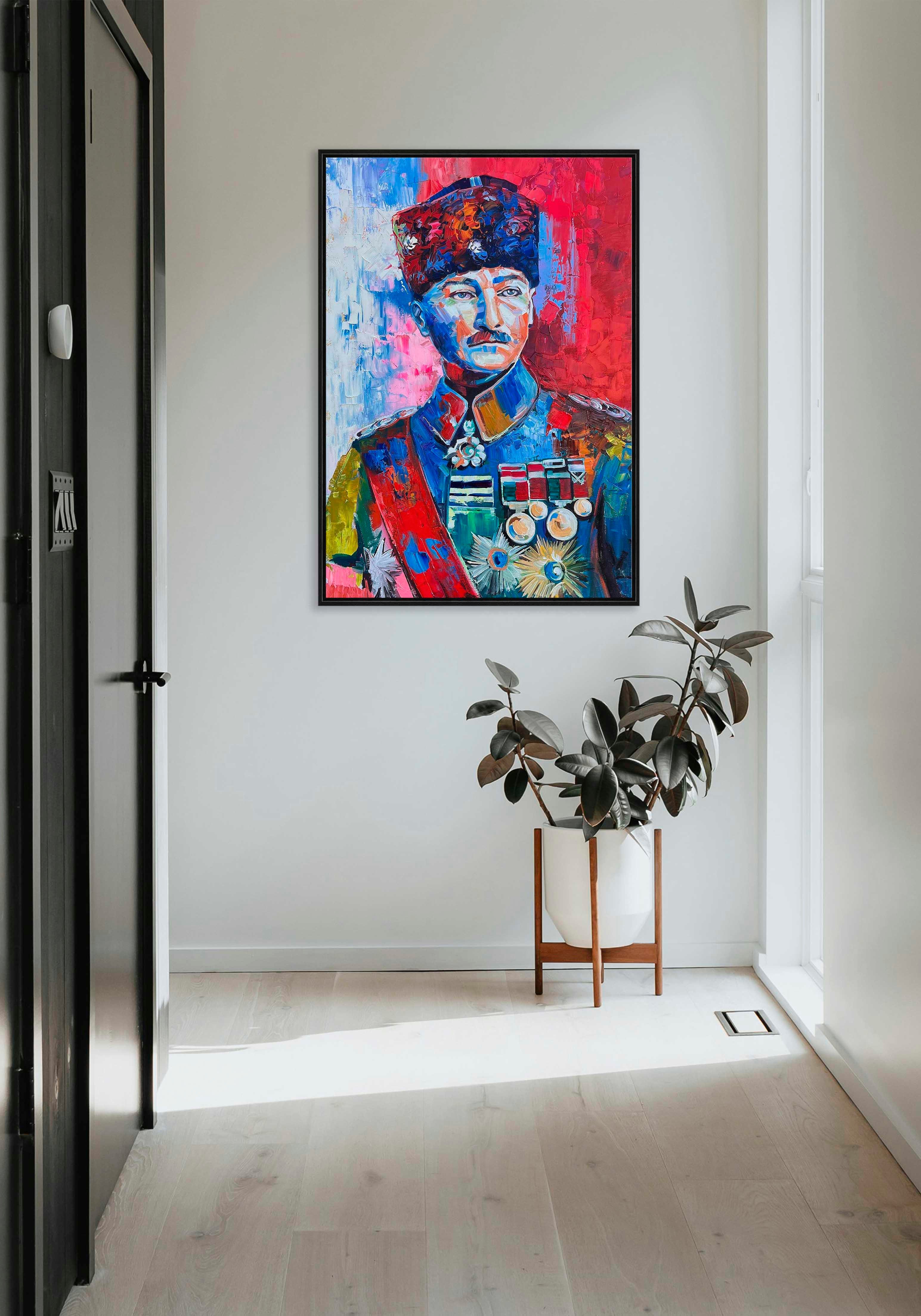 Renkli Atatürk  | Yağlı Boya Tablo