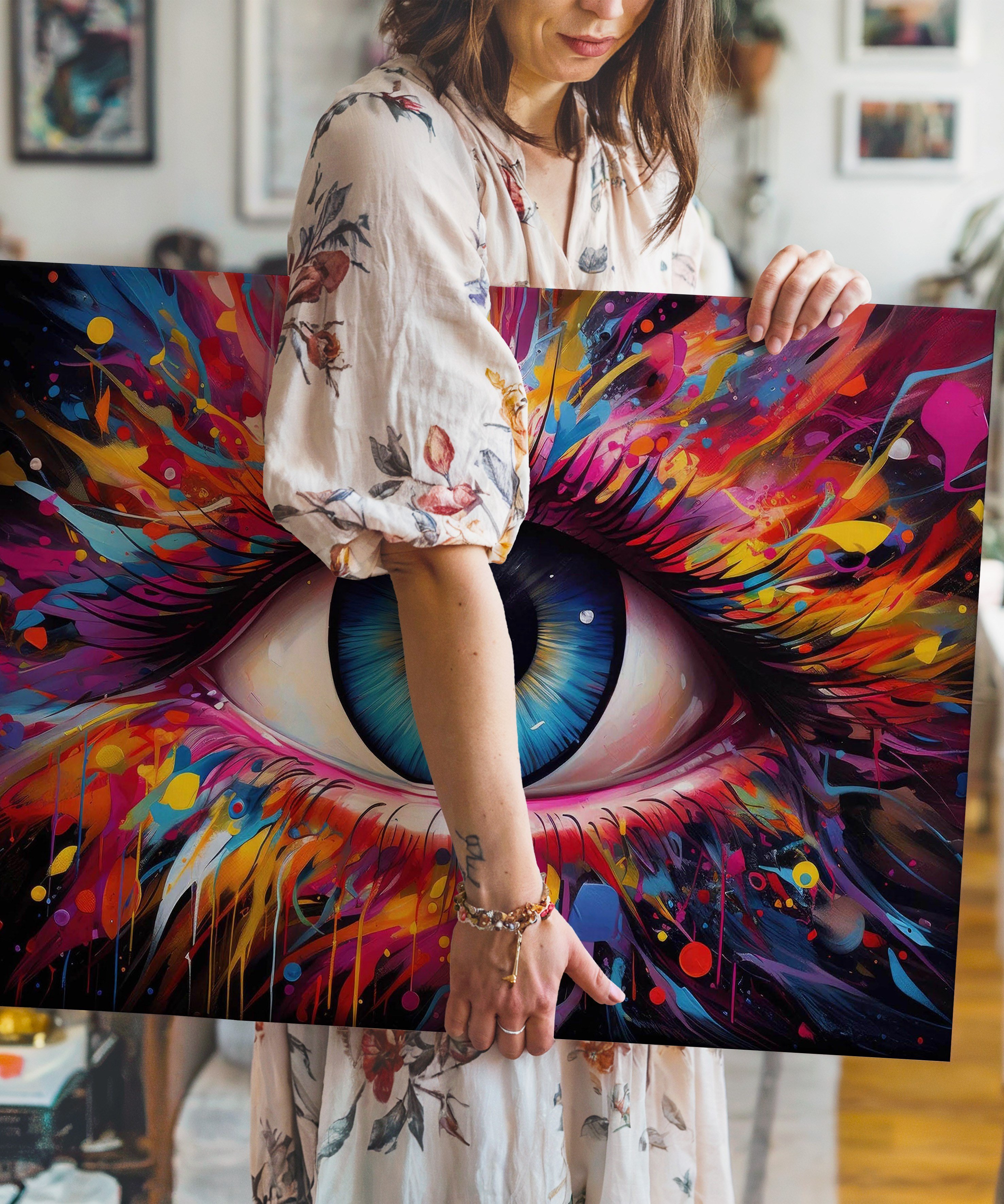 Ruhun Merceği | Yağlı Boya Dokulu Canvas Baskı