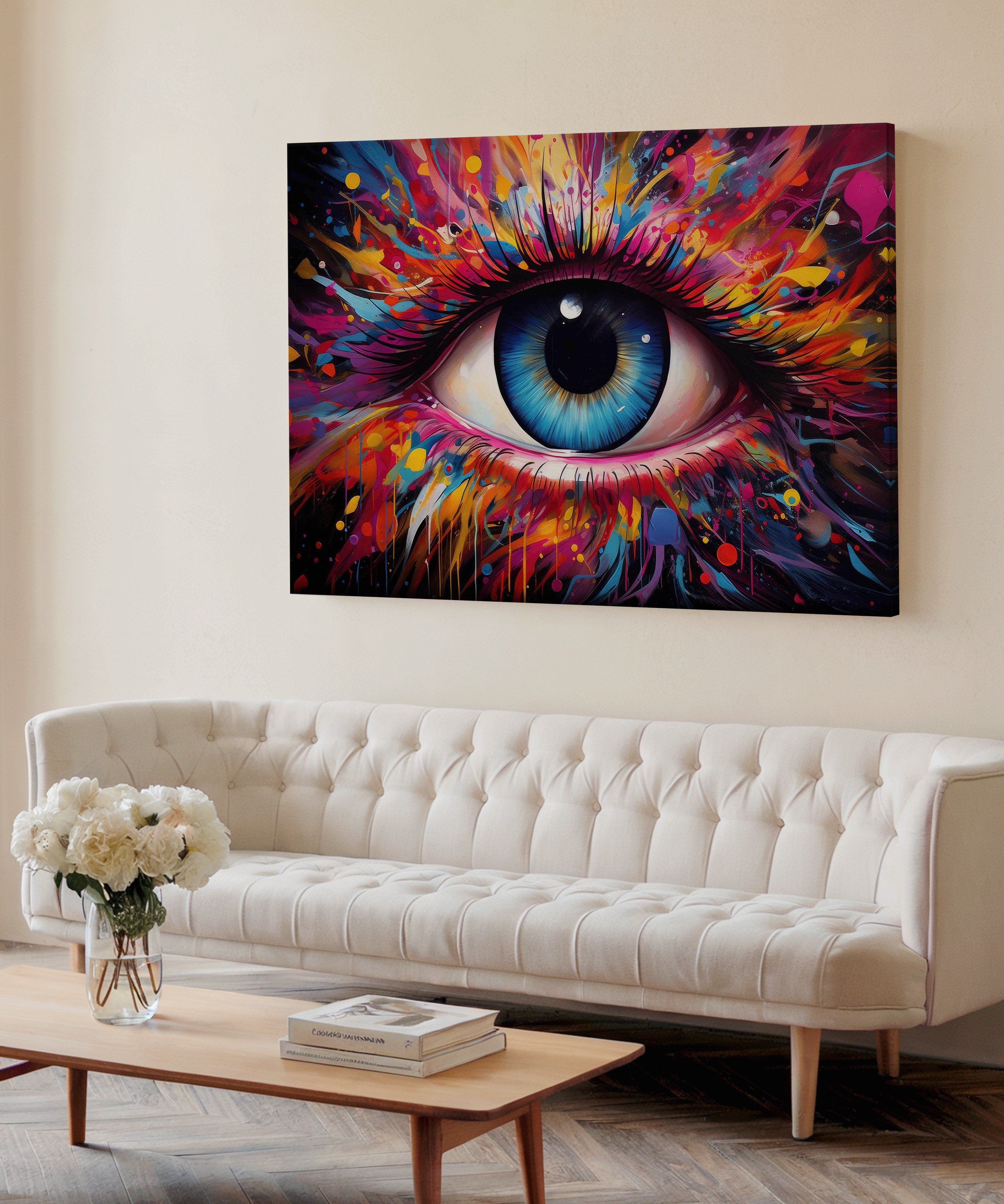 Ruhun Merceği | Yağlı Boya Dokulu Canvas Baskı