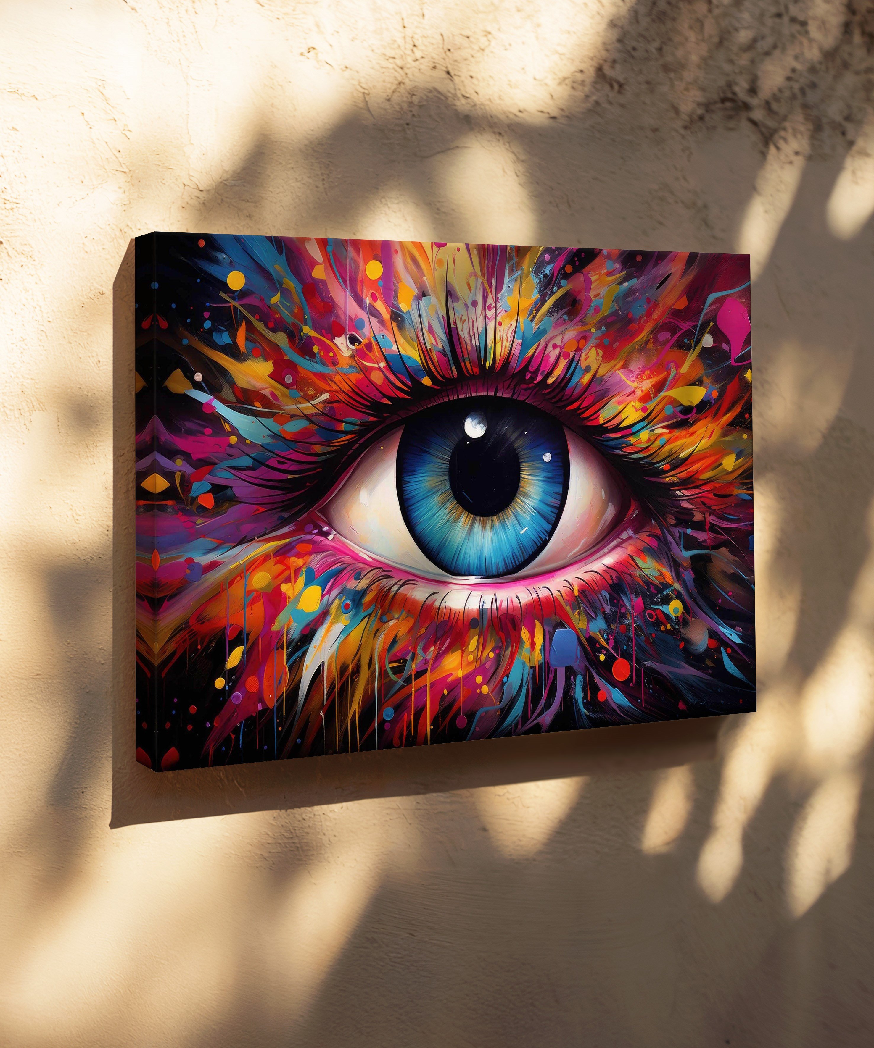 Ruhun Merceği | Yağlı Boya Dokulu Canvas Baskı
