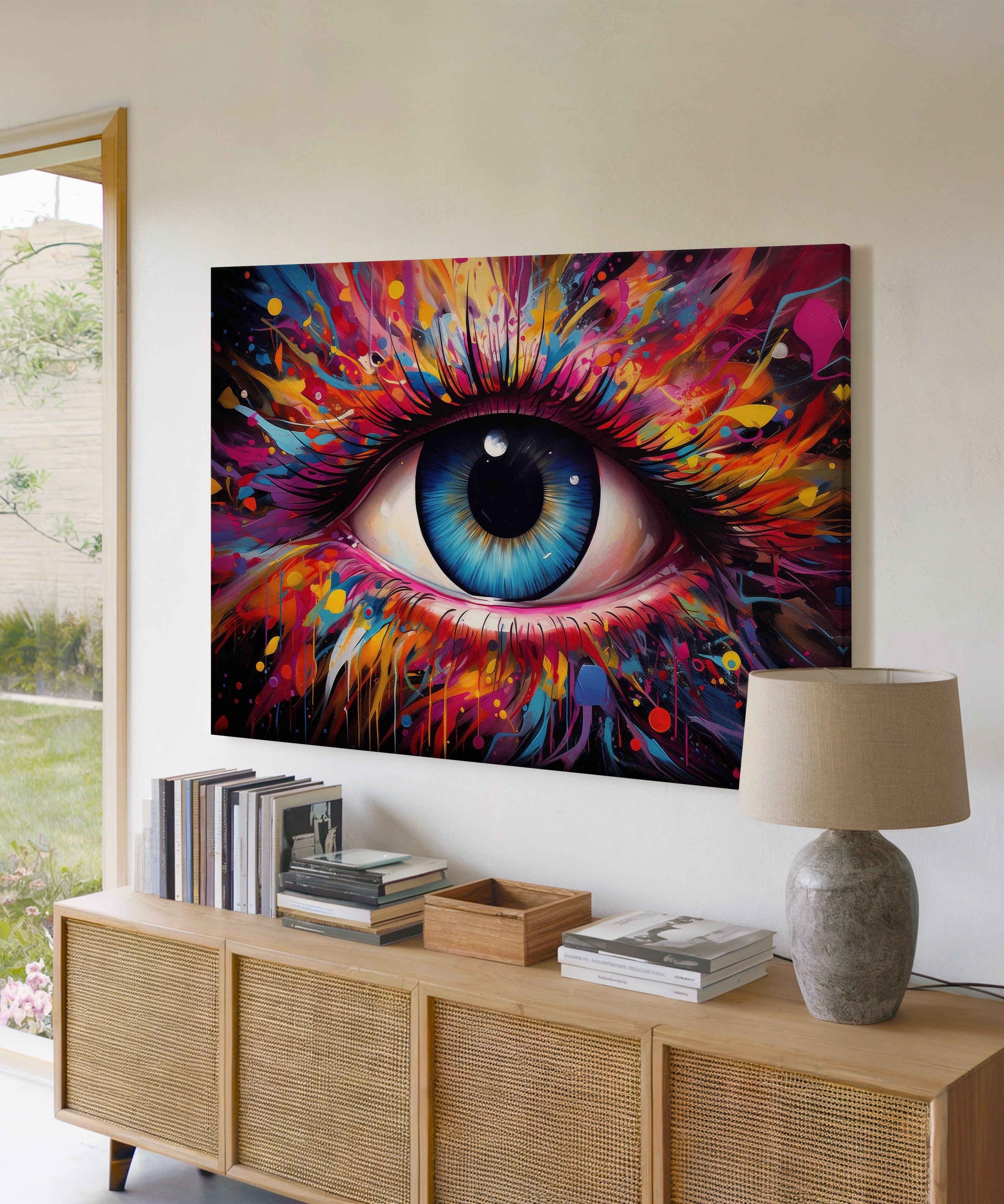 Ruhun Merceği | Yağlı Boya Dokulu Canvas Baskı