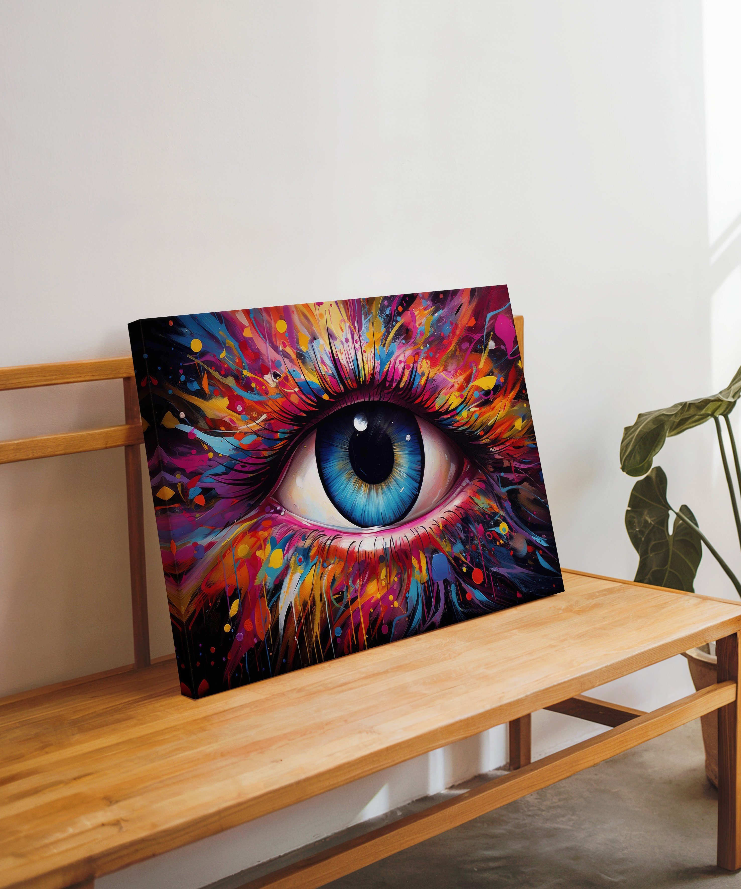 Ruhun Merceği | Yağlı Boya Dokulu Canvas Baskı