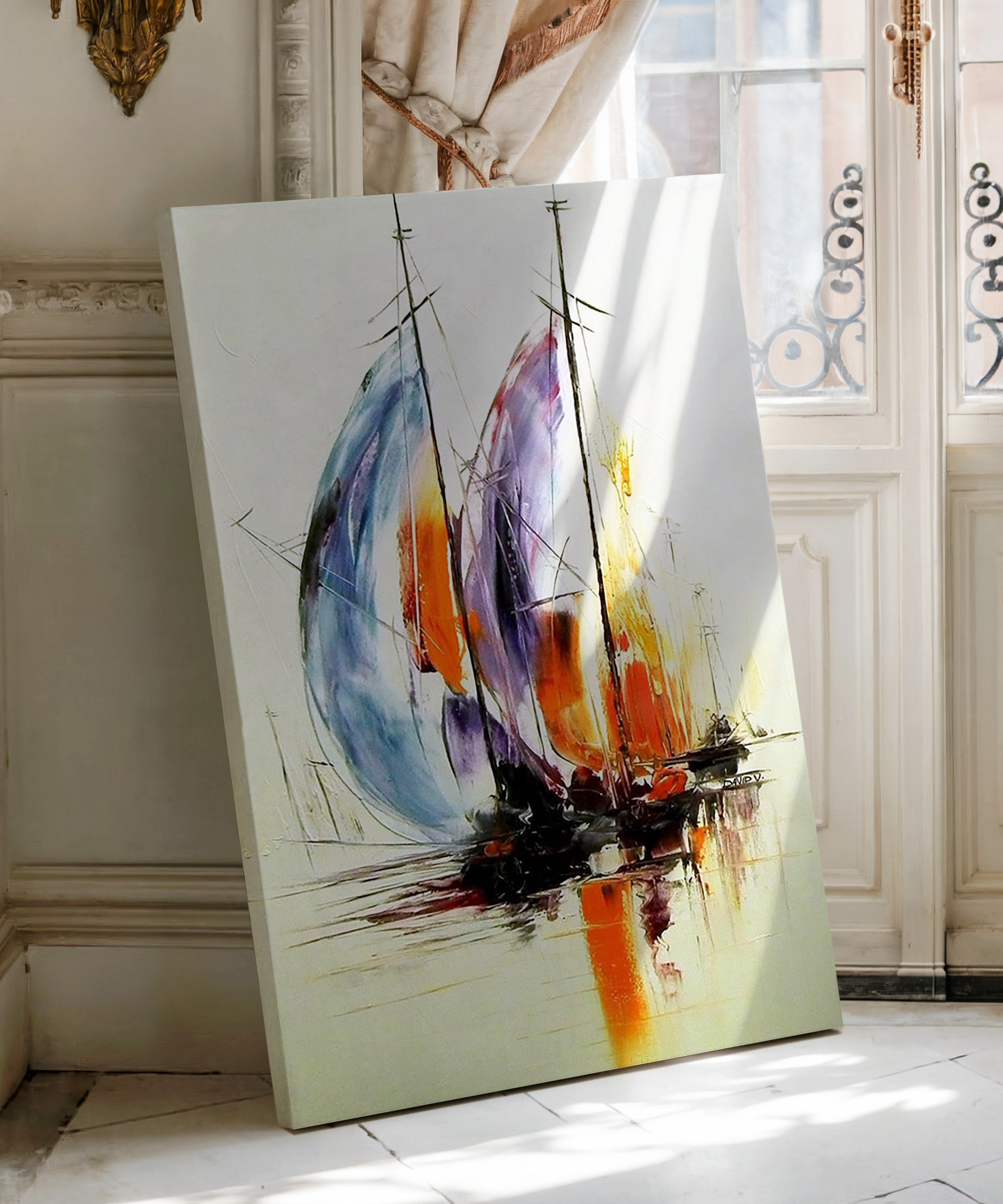 Rüzgarın Rengi | Yağlı Boya Dokulu Canvas Baskı