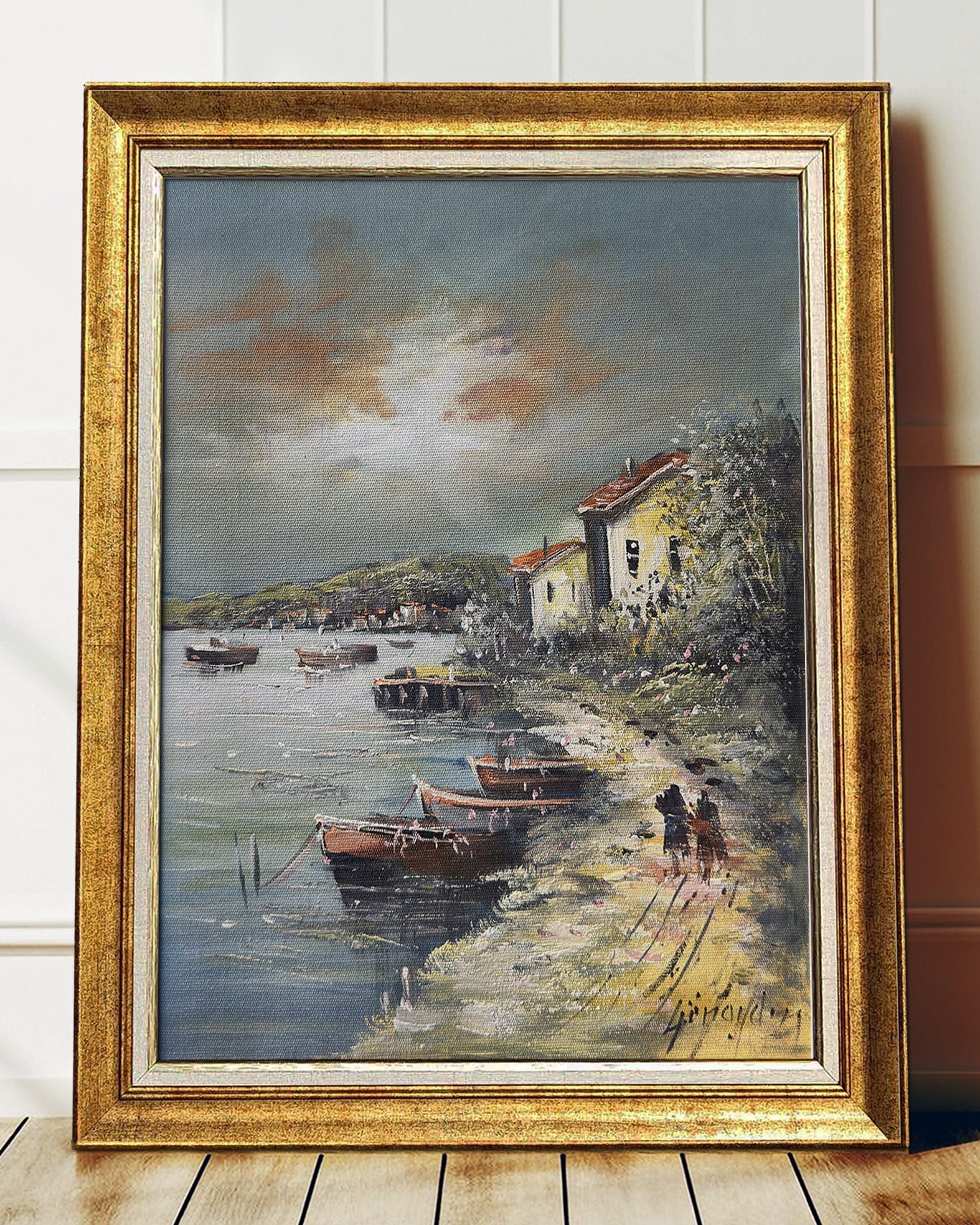 Sahildeki | Yağlı Boya Tablo