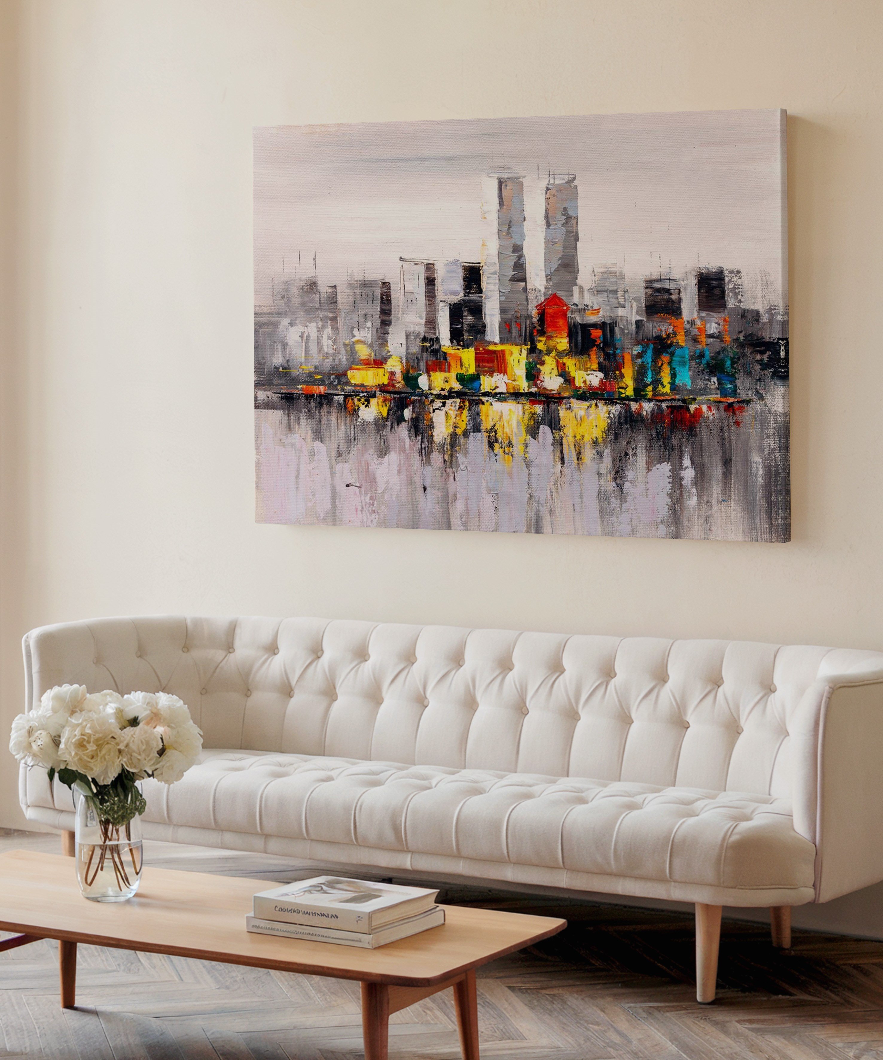 Şehir | Yağlı Boya Dokulu Canvas Baskı