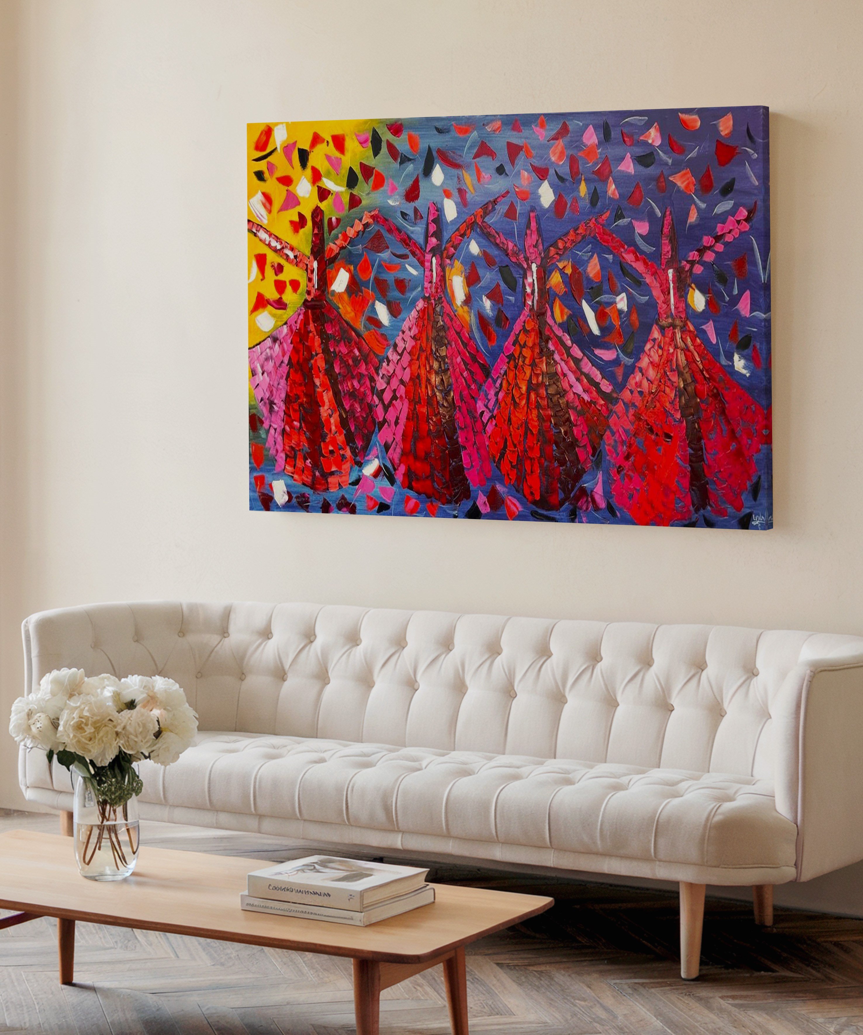Sema'nın Ritmi  | Yağlı Boya Dokulu Canvas Baskı