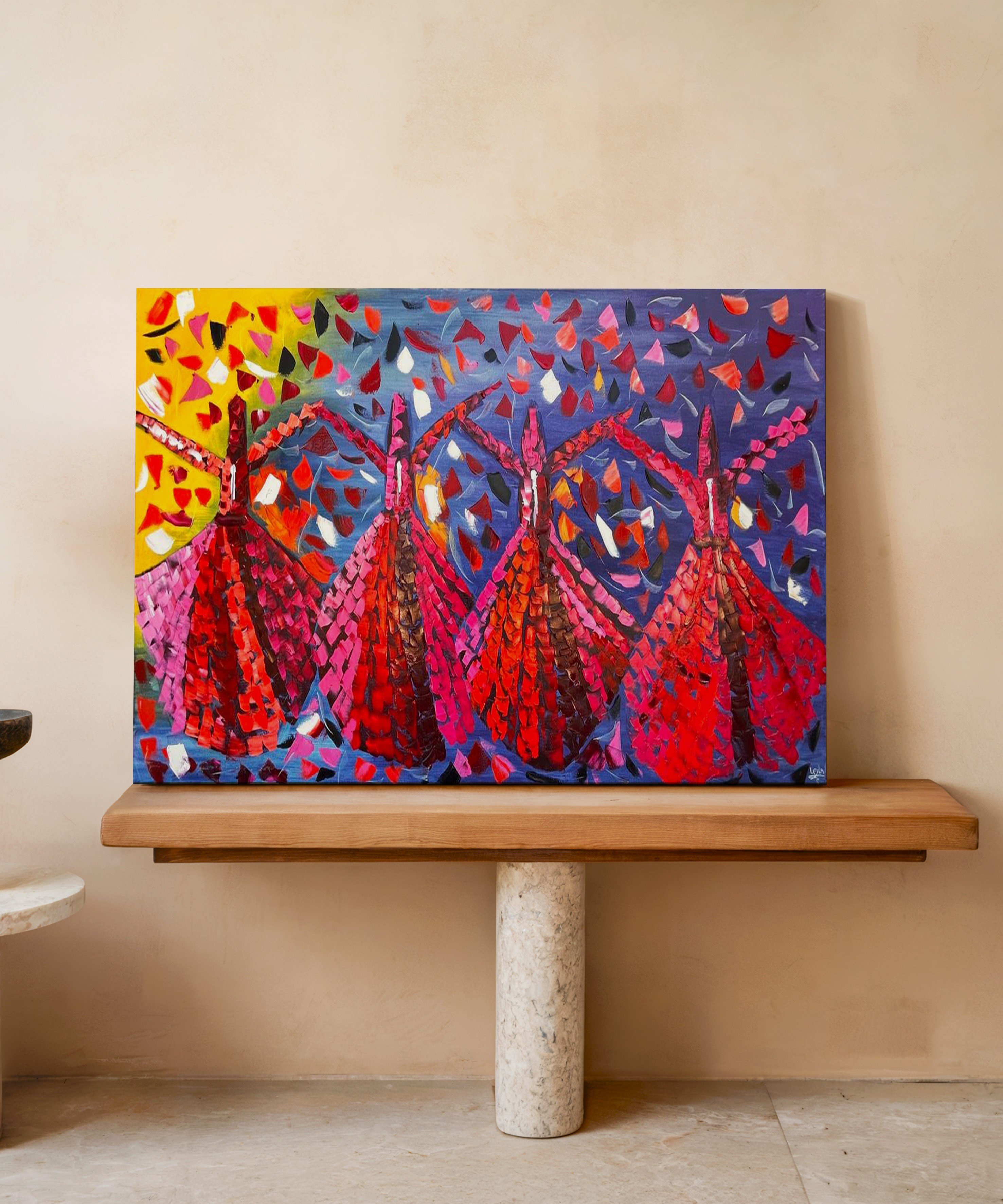 Sema'nın Ritmi  | Yağlı Boya Dokulu Canvas Baskı