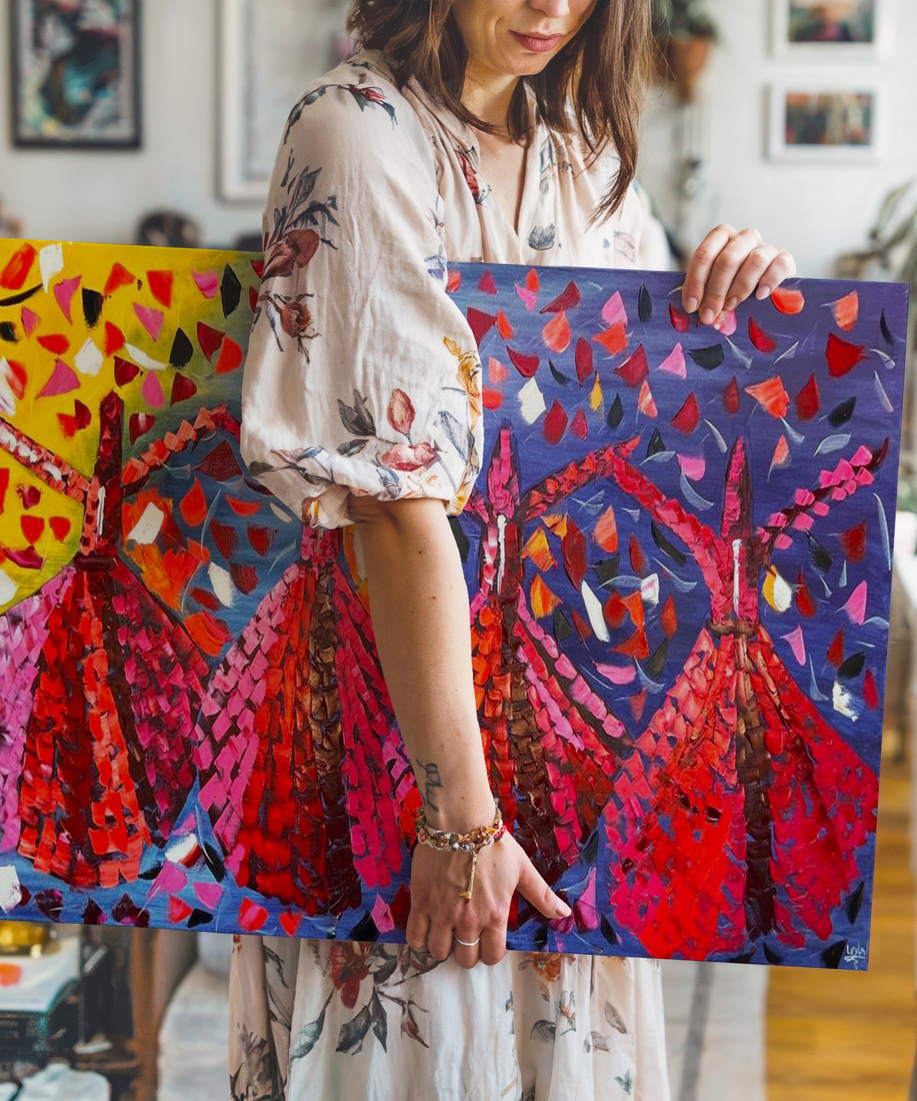 Sema'nın Ritmi  | Yağlı Boya Dokulu Canvas Baskı
