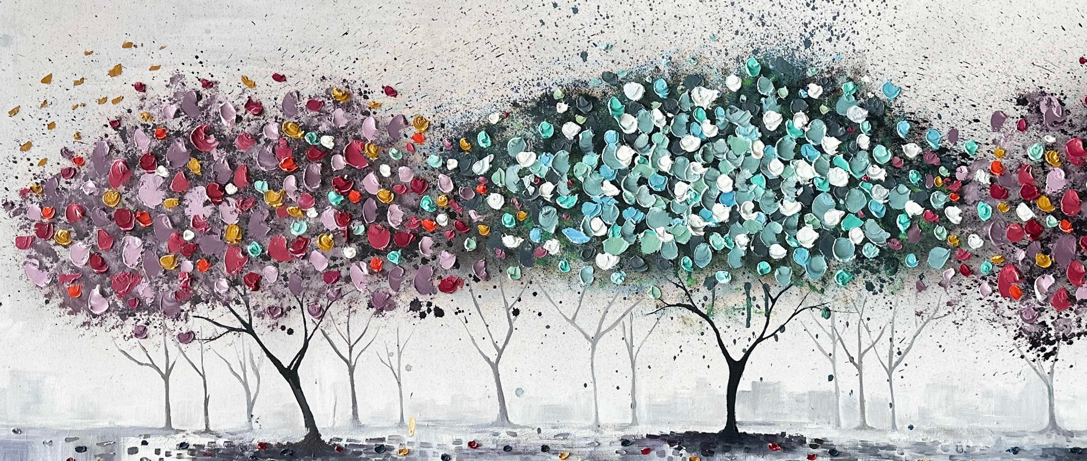 Sempatik Ağaçlar | Yağlı Boya Tablo 