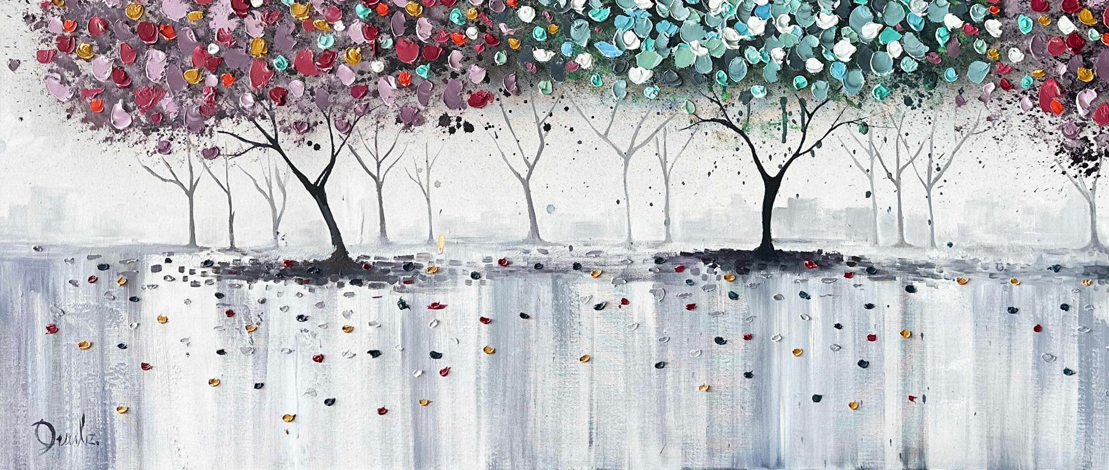 Sempatik Ağaçlar | Yağlı Boya Tablo 