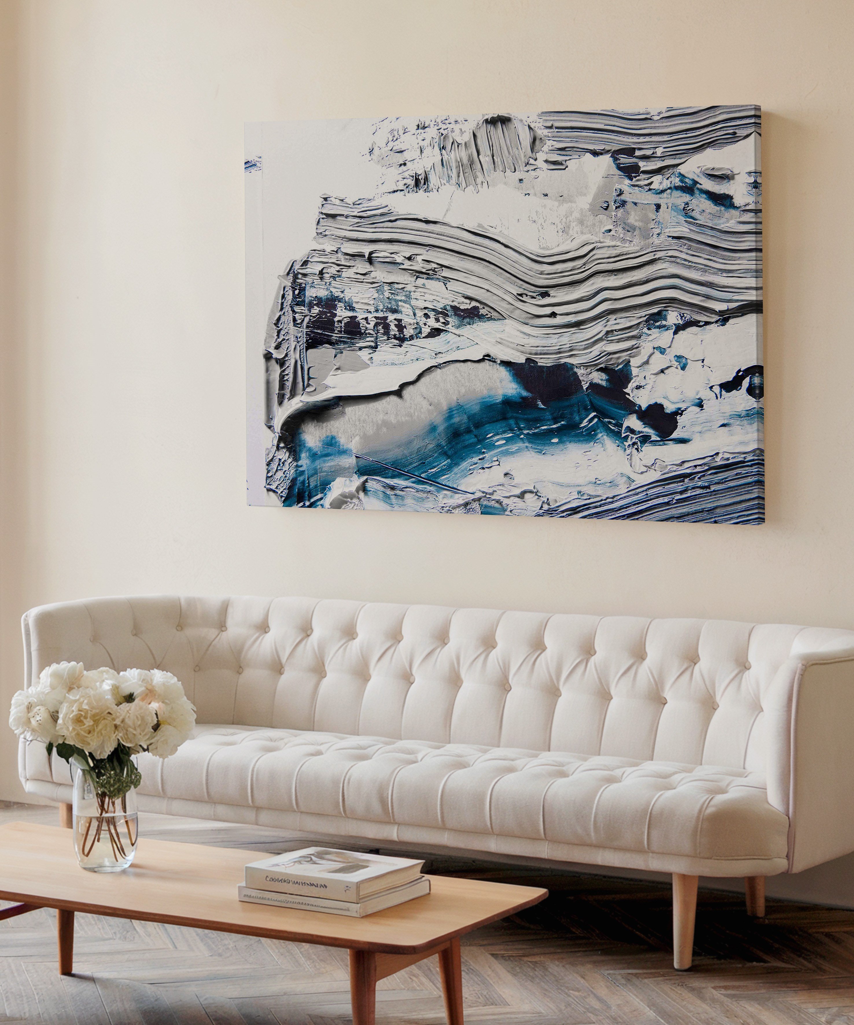 Sessiz Akıntı | Yağlı Boya Dokulu Canvas Baskı