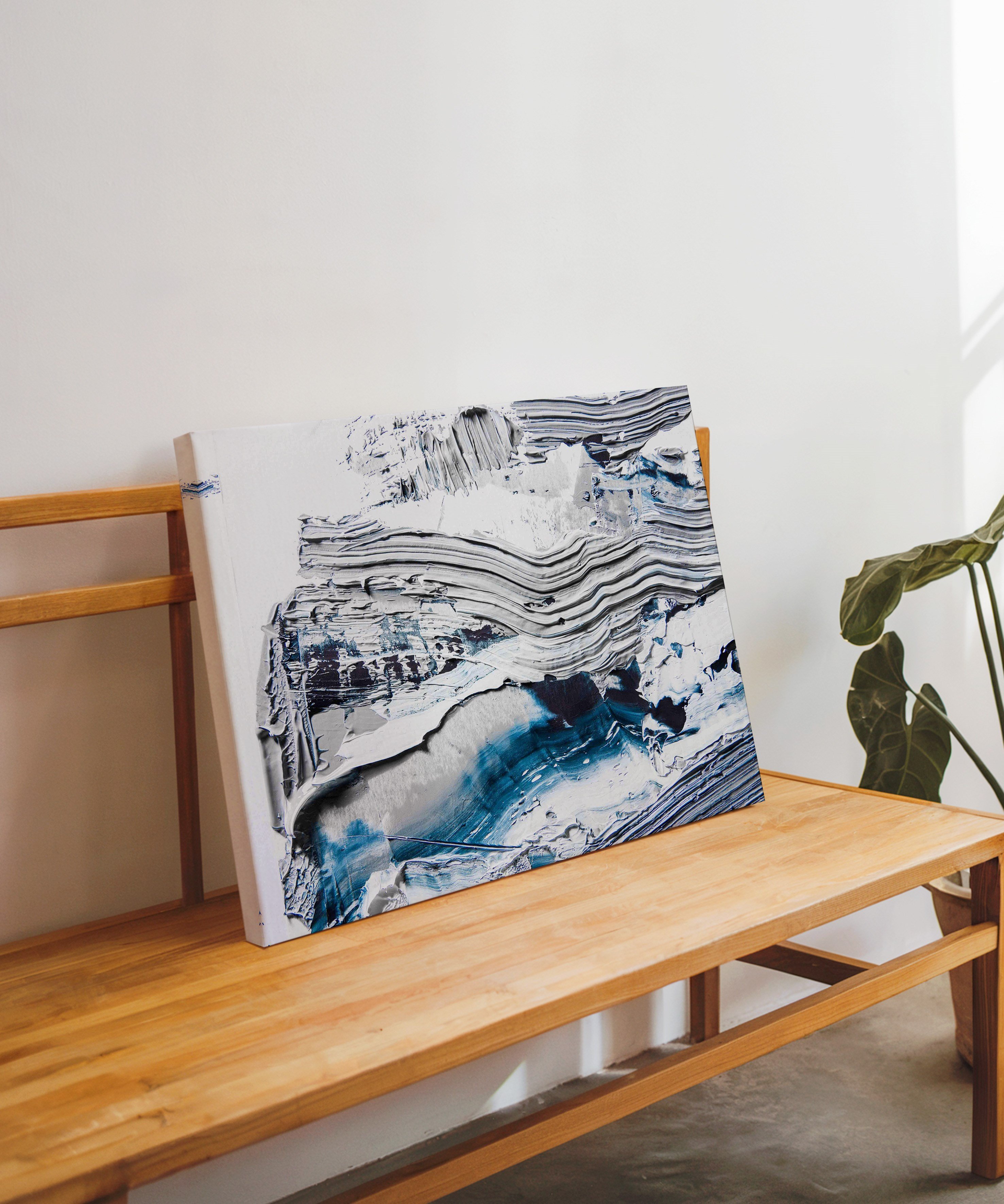 Sessiz Akıntı | Yağlı Boya Dokulu Canvas Baskı