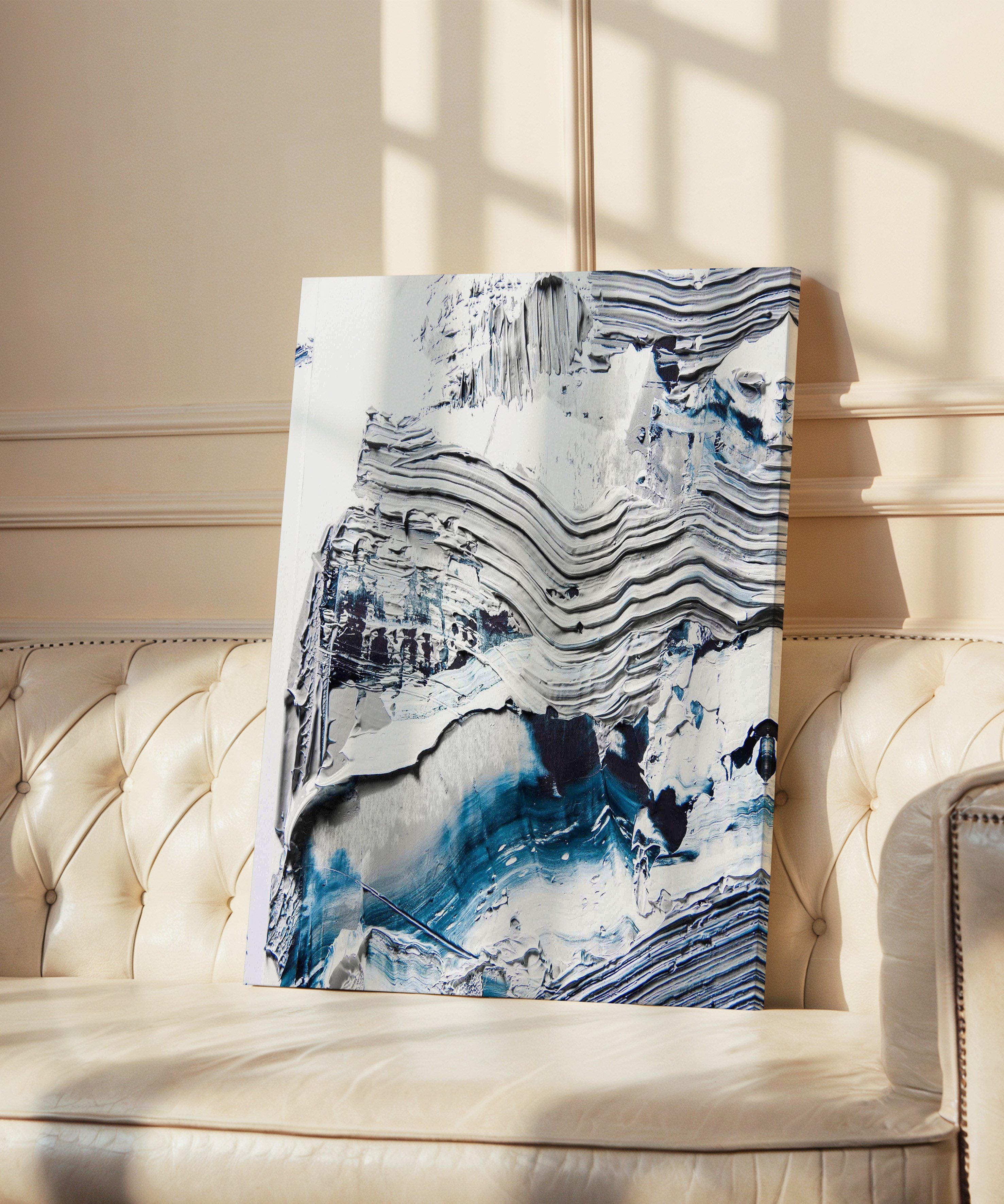 Sessiz Akıntı | Yağlı Boya Dokulu Canvas Baskı