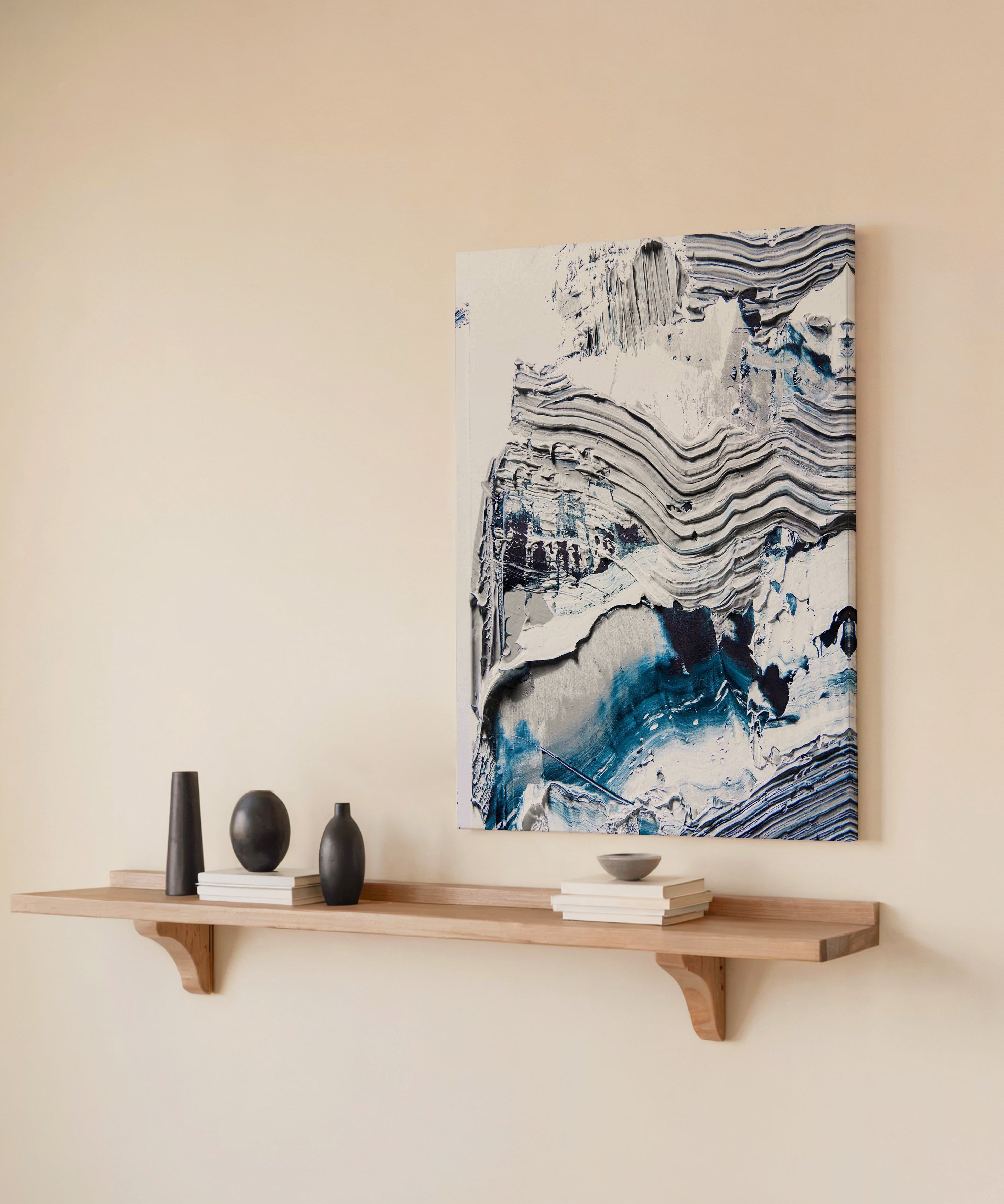 Sessiz Akıntı | Yağlı Boya Dokulu Canvas Baskı