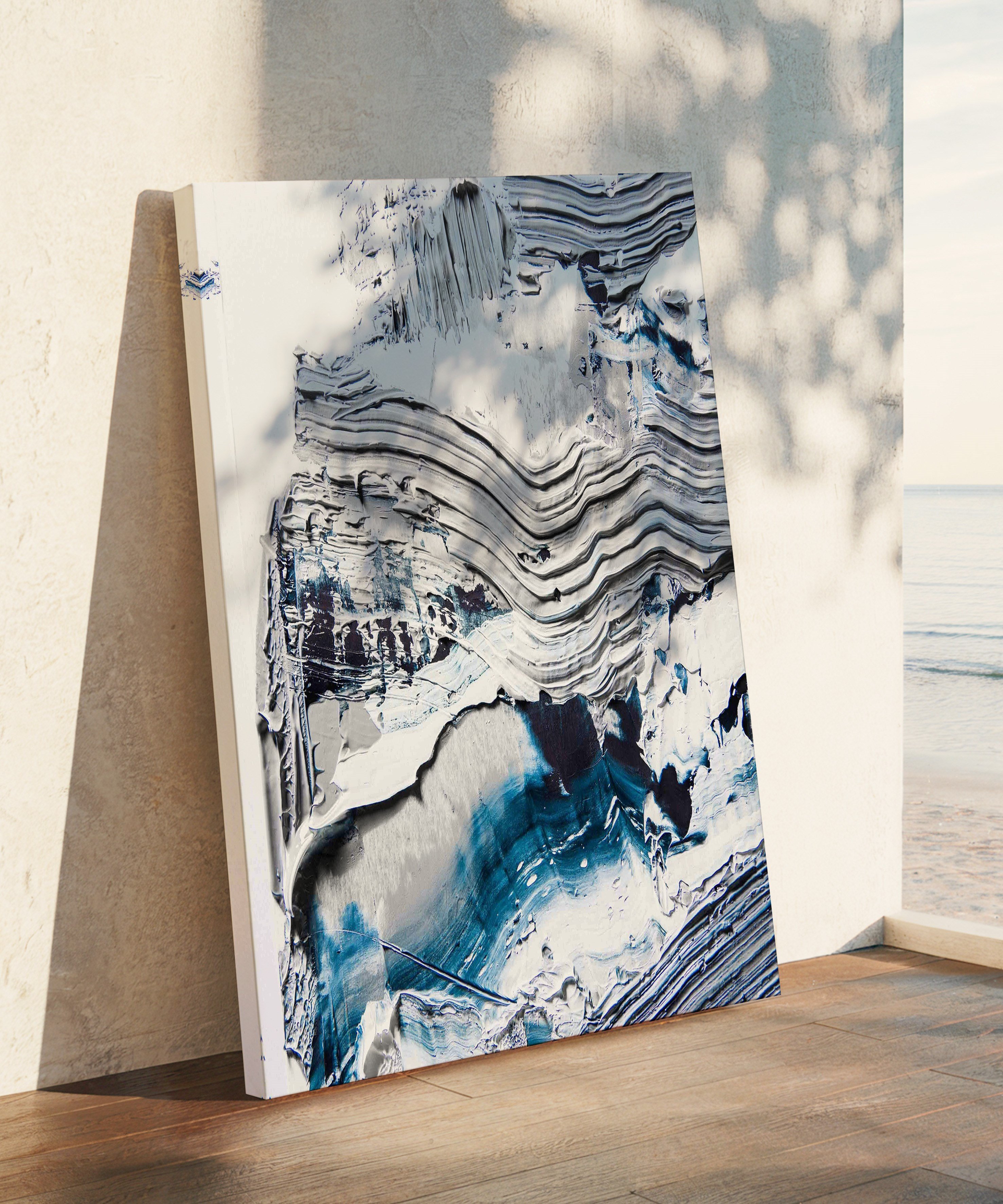 Sessiz Akıntı | Yağlı Boya Dokulu Canvas Baskı