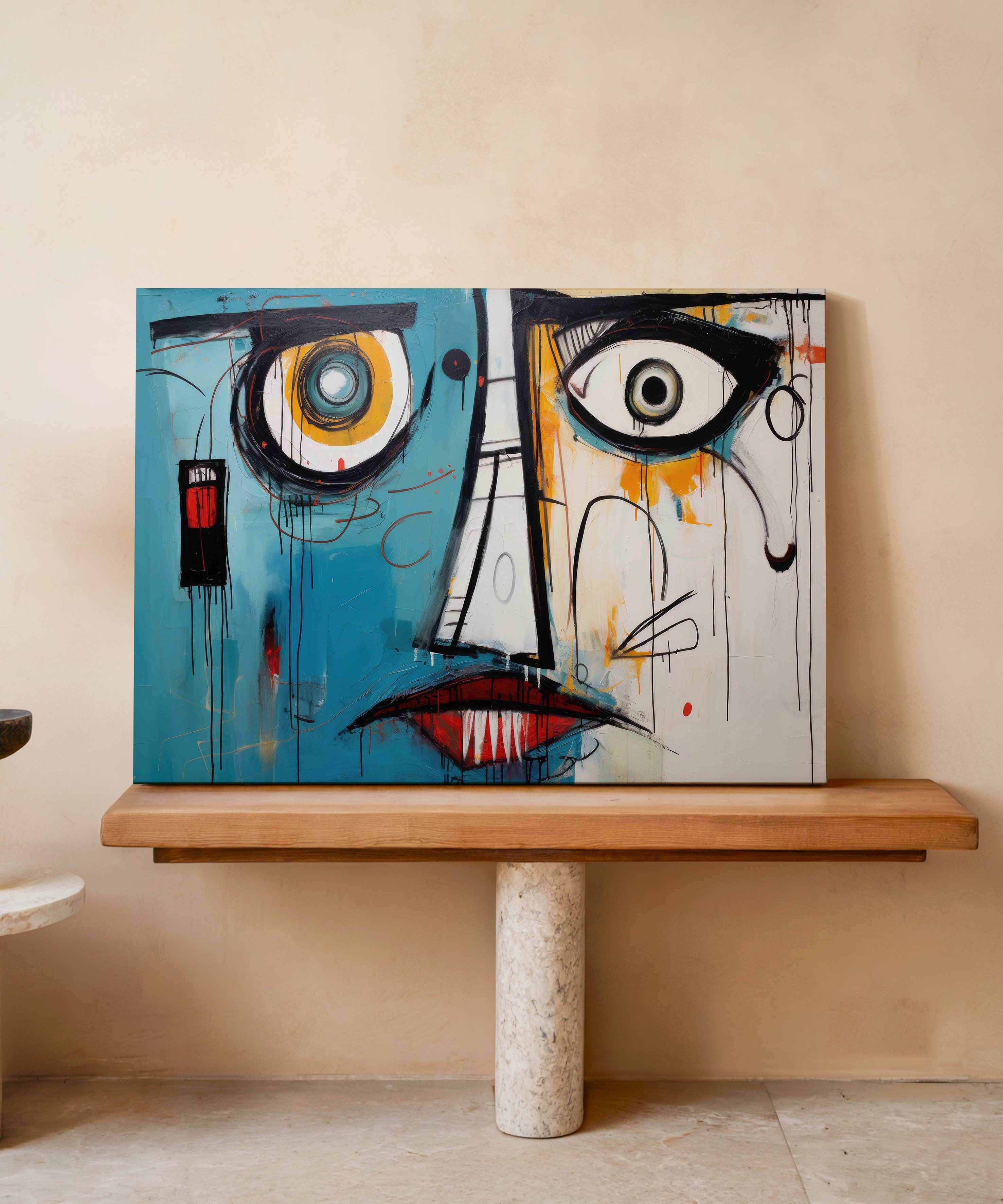 Sessiz Çığlık | Yağlı Boya Dokulu Canvas Baskı