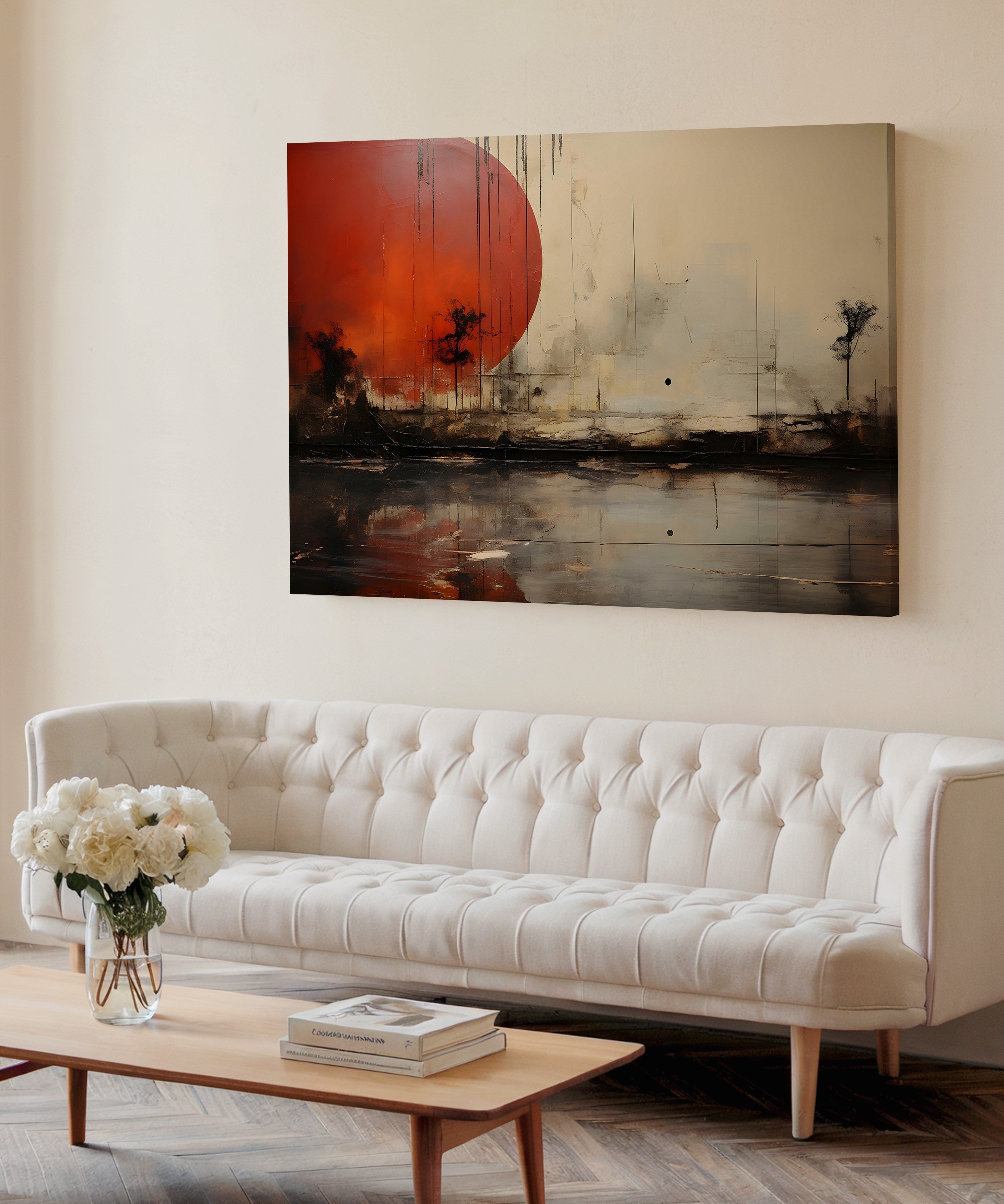 Sessiz Tutulma | Yağlı Boya Dokulu Canvas Baskı