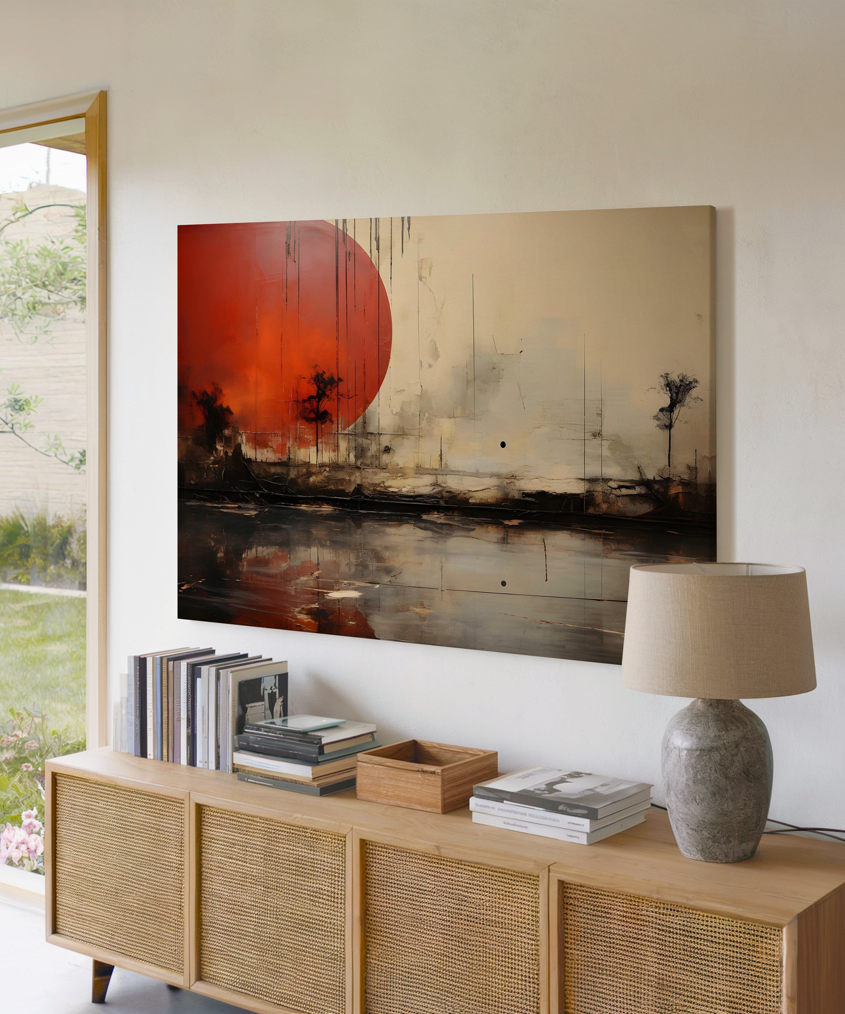 Sessiz Tutulma | Yağlı Boya Dokulu Canvas Baskı