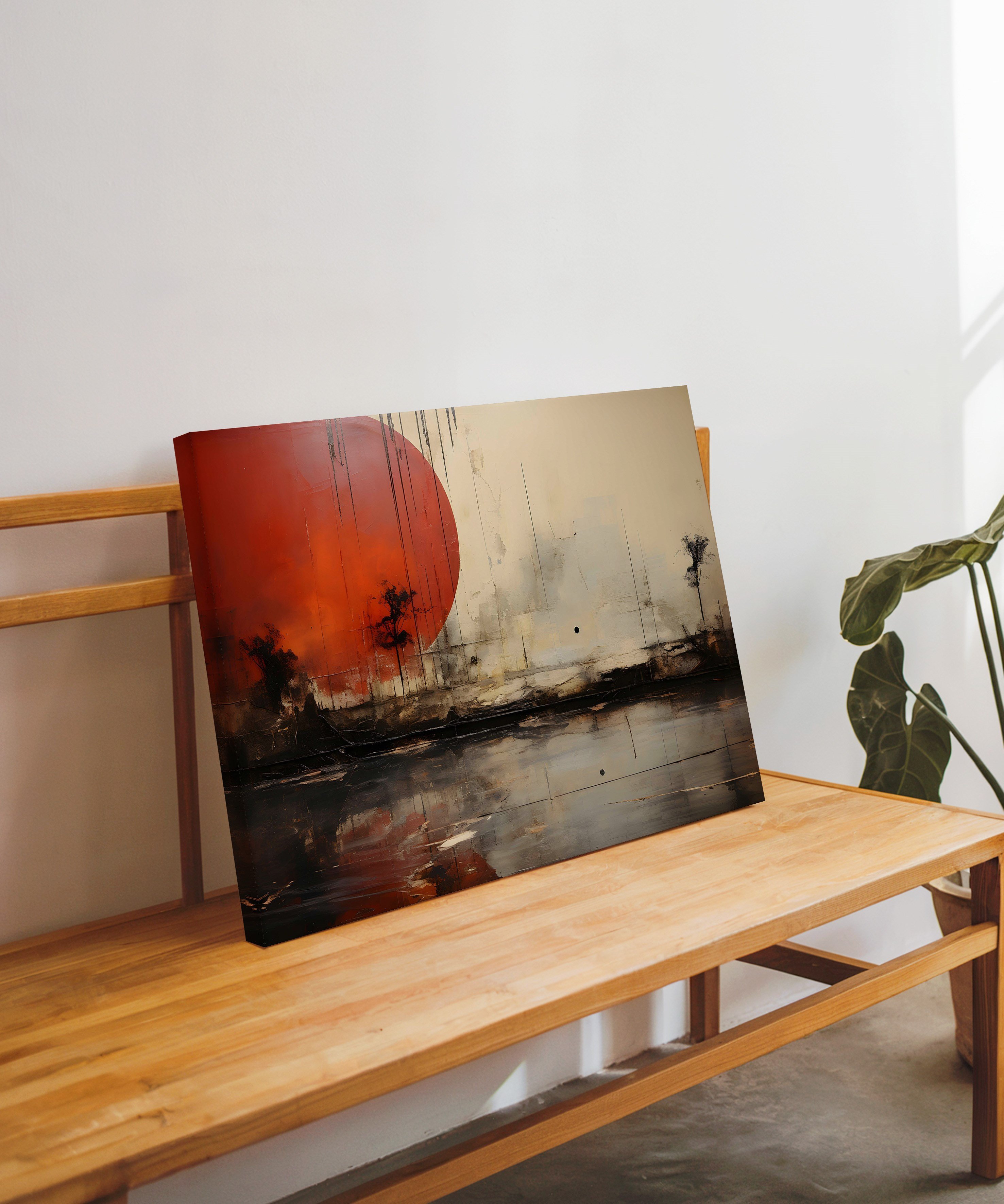 Sessiz Tutulma | Yağlı Boya Dokulu Canvas Baskı