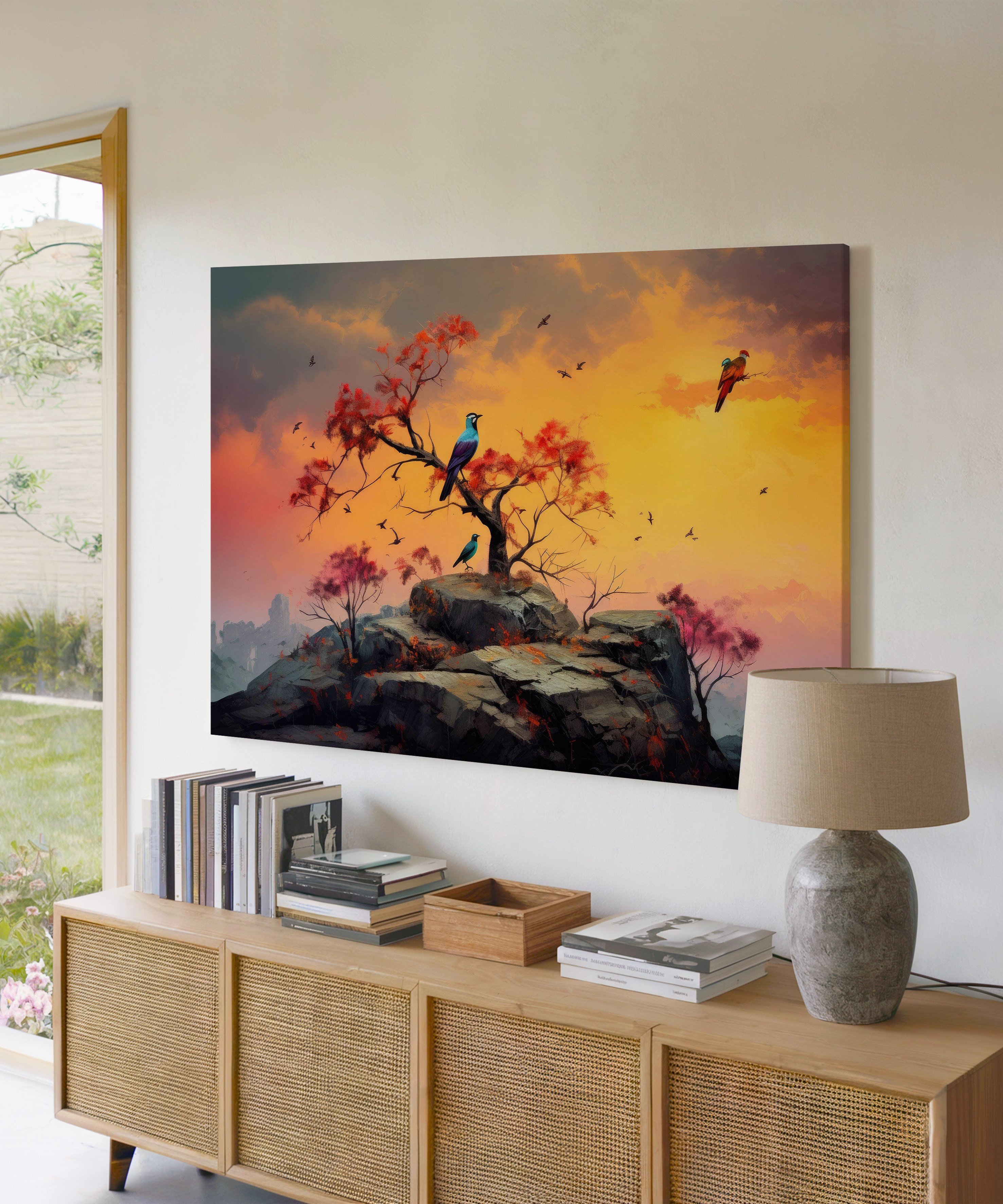 Sessiz Zirvenin Ezgisi | Yağlı Boya Dokulu Canvas Baskı