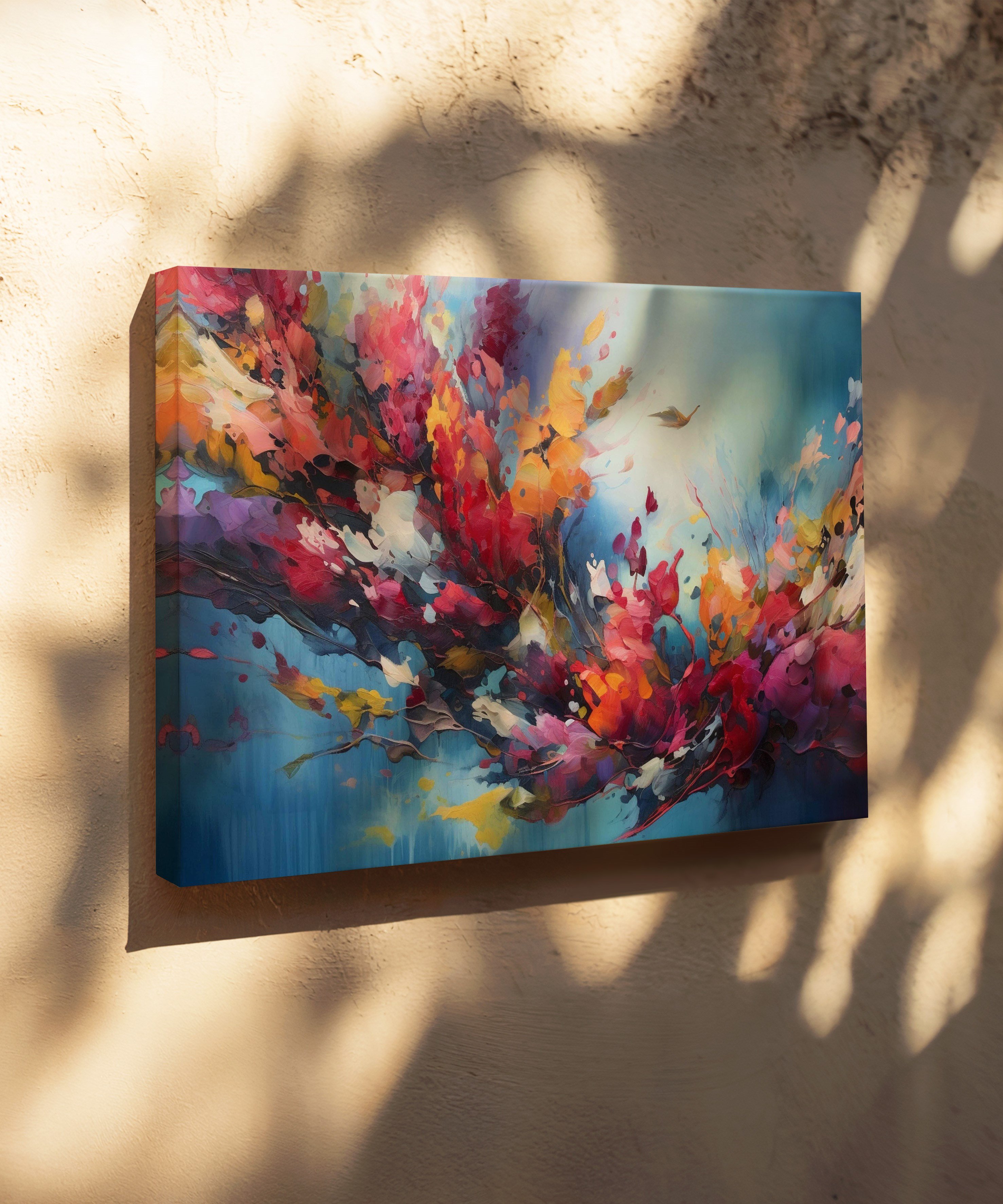 Sonbaharın Nefesi | Yağlı Boya Dokulu Canvas Baskı