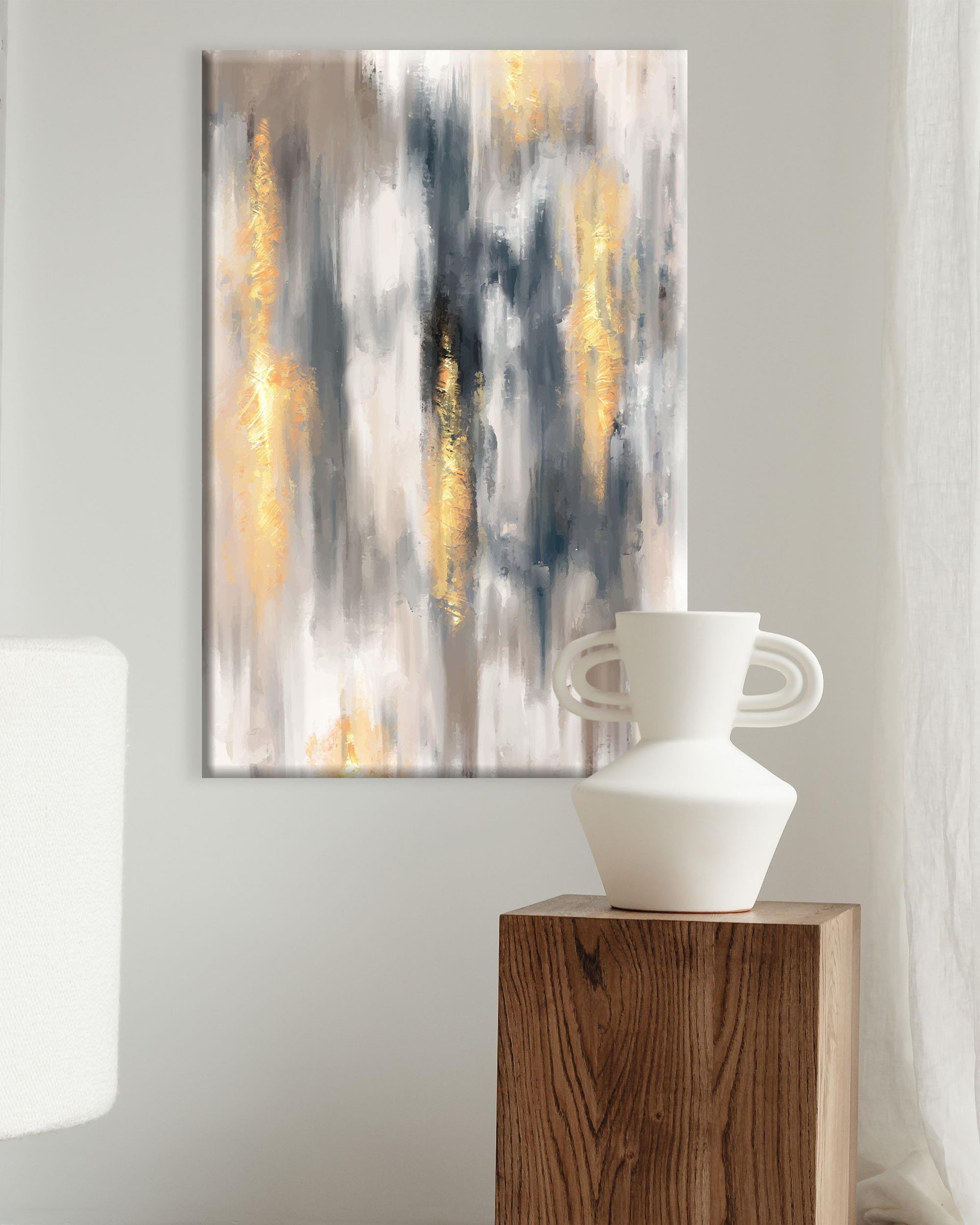 Soyut Dizayn | Yağlıboya dokulu canvas baskı