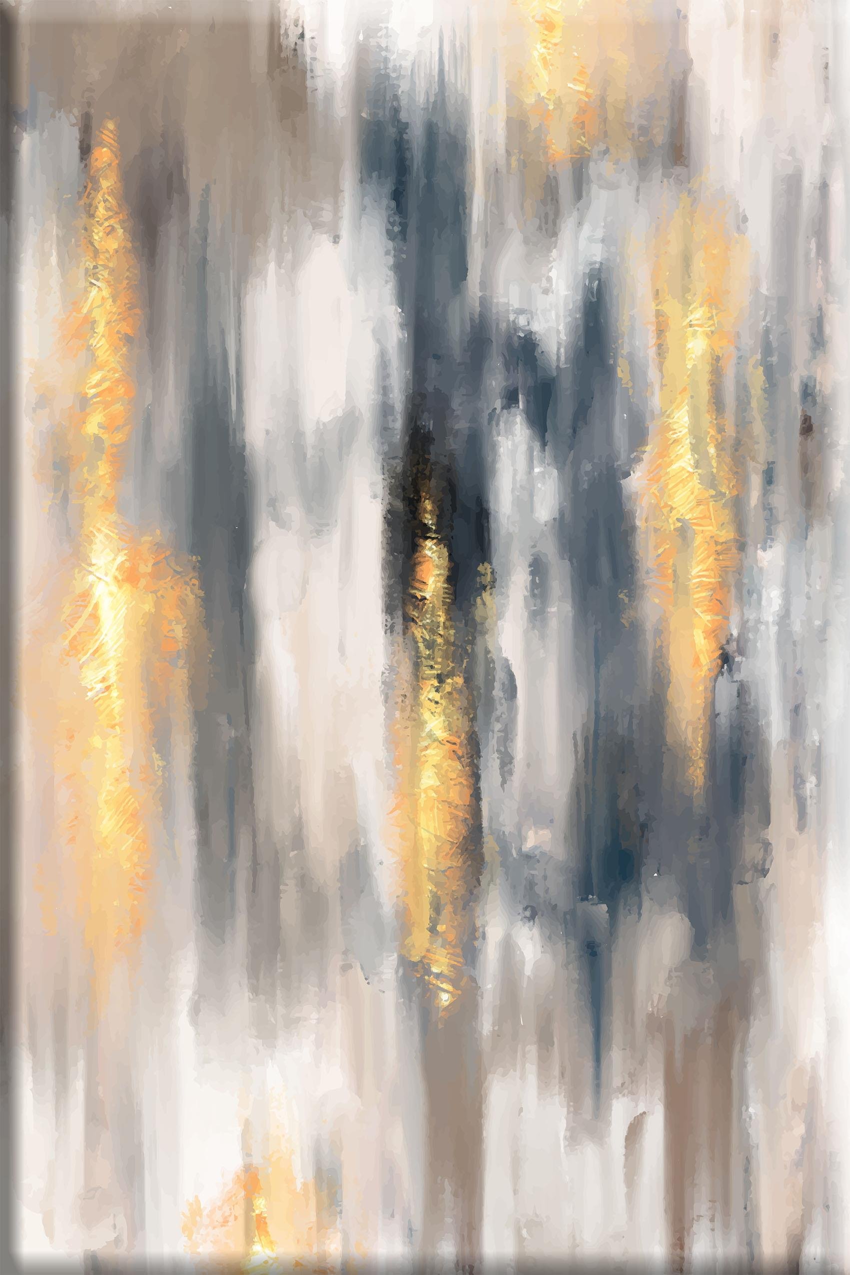 Soyut Dizayn | Yağlıboya dokulu canvas baskı