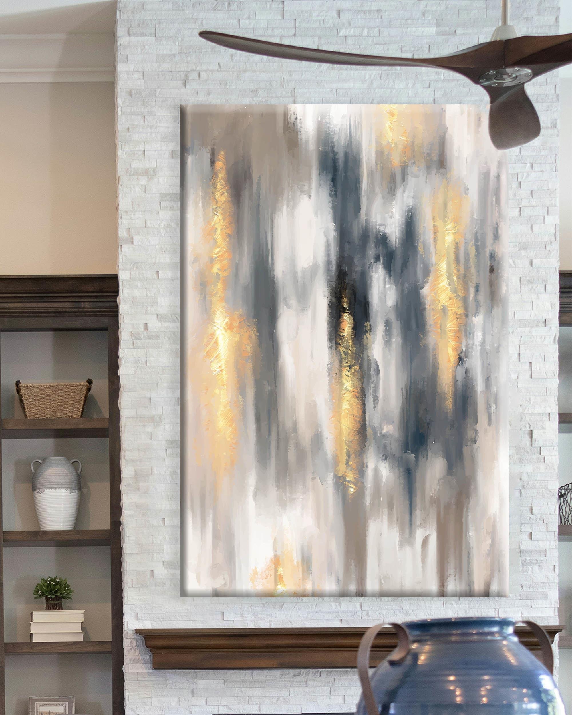 Soyut Dizayn | Yağlıboya dokulu canvas baskı