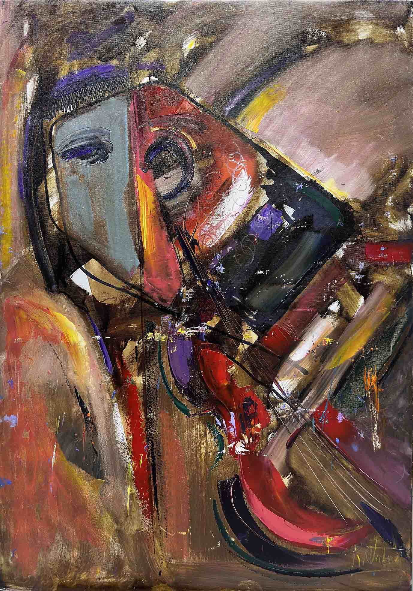 Soyut Portre | Yağlı Boya Tablo