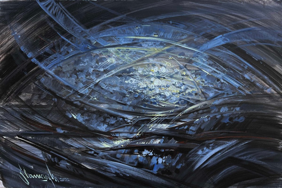 Soyut yağlı boya tablolar