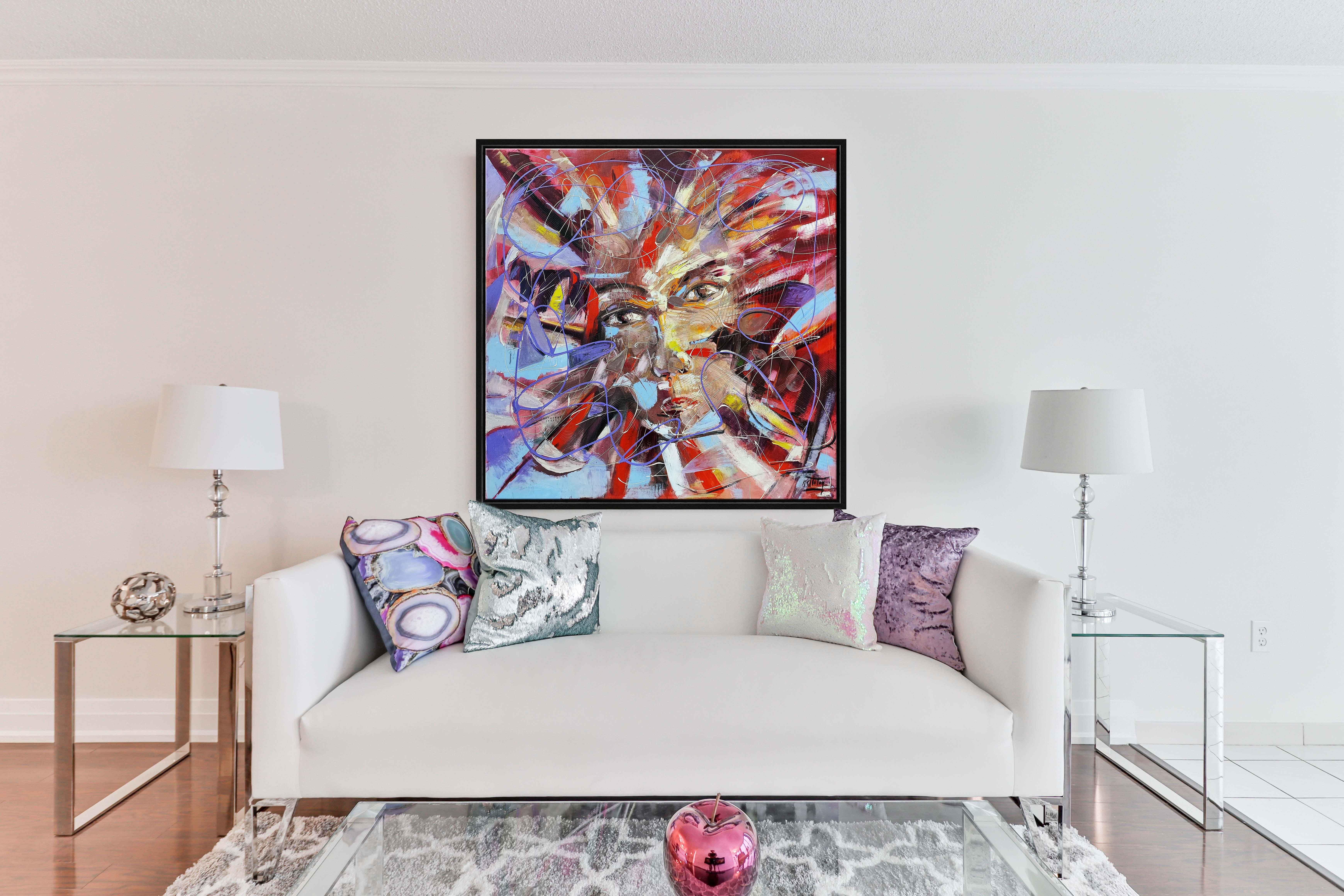 Soyut yağlı boya tablolar