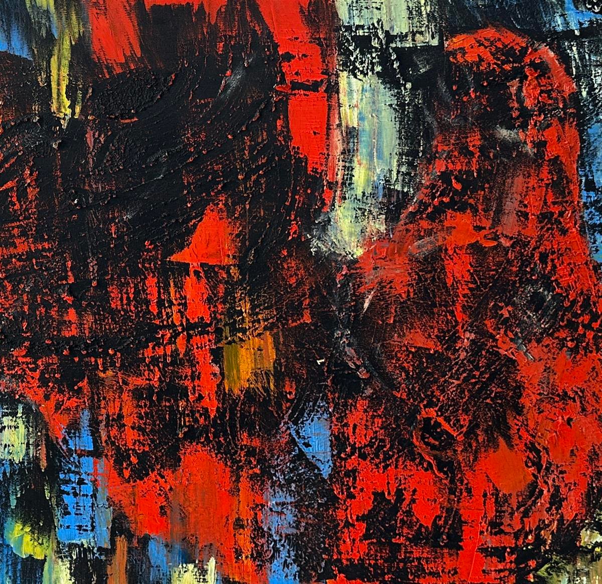 Soyut yağlı boya tablolar