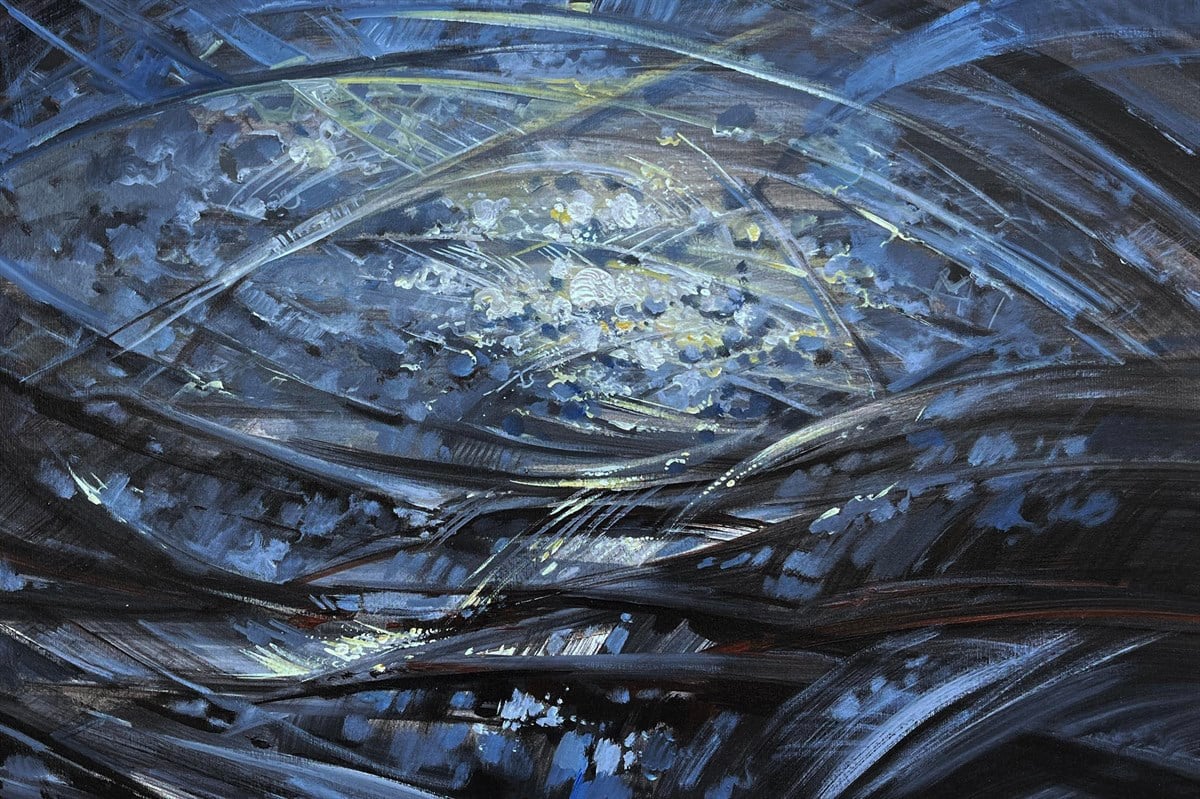 Soyut yağlı boya tablolar