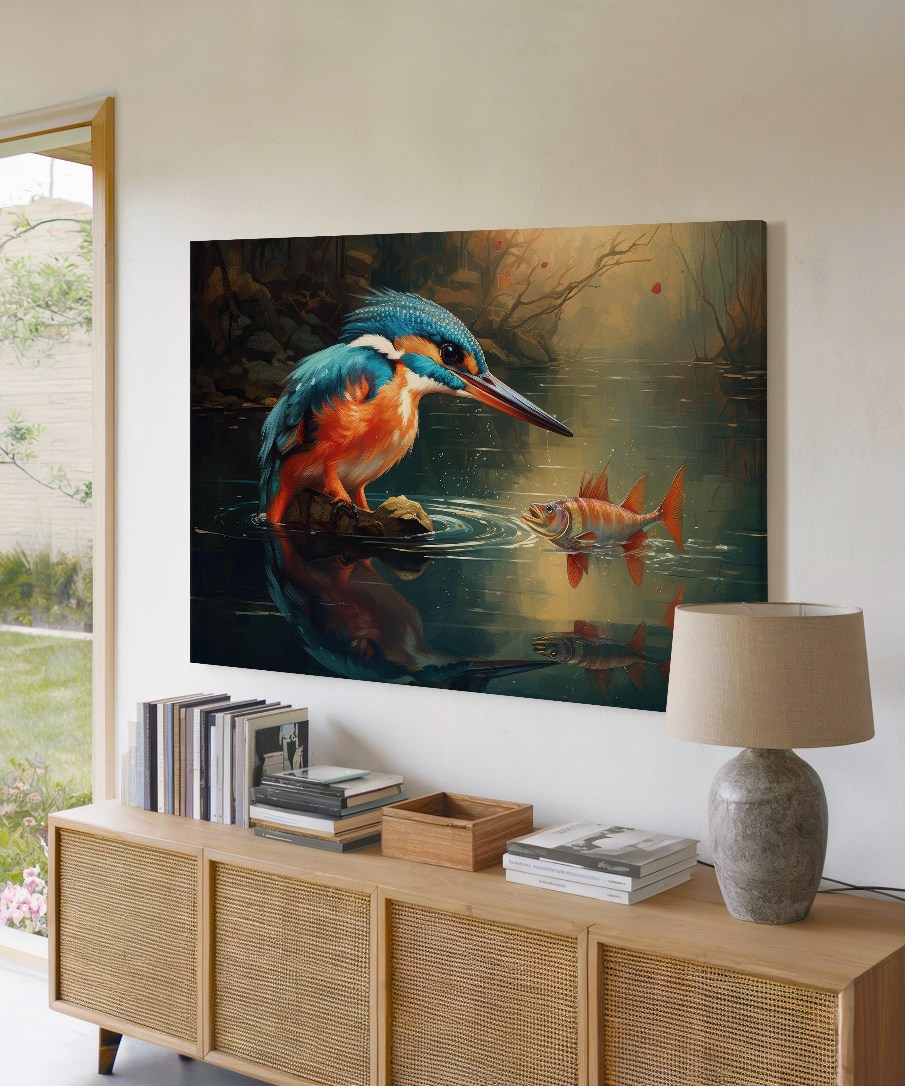 Suyun Sabrı | Yağlı Boya Dokulu Canvas Baskı