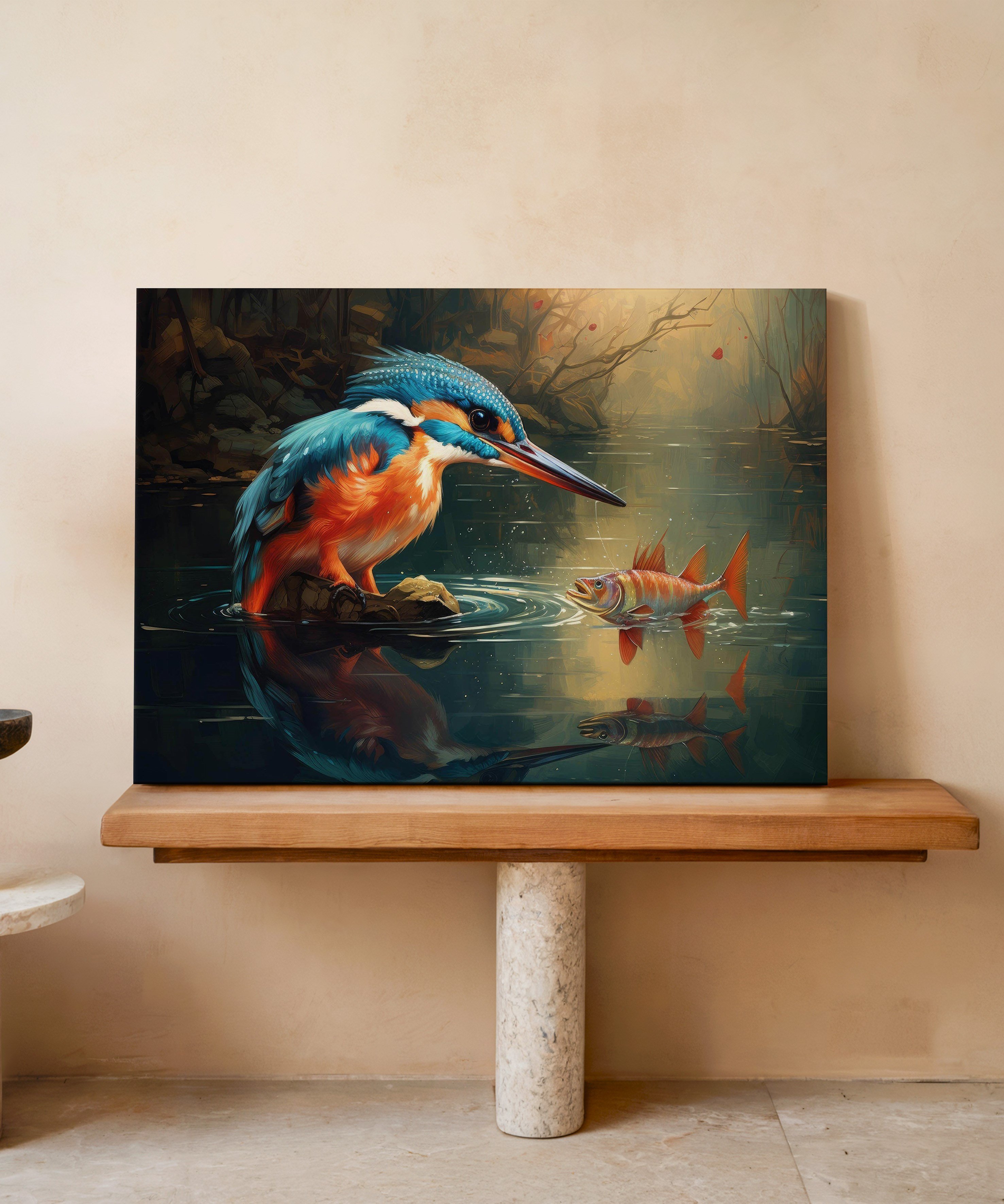 Suyun Sabrı | Yağlı Boya Dokulu Canvas Baskı